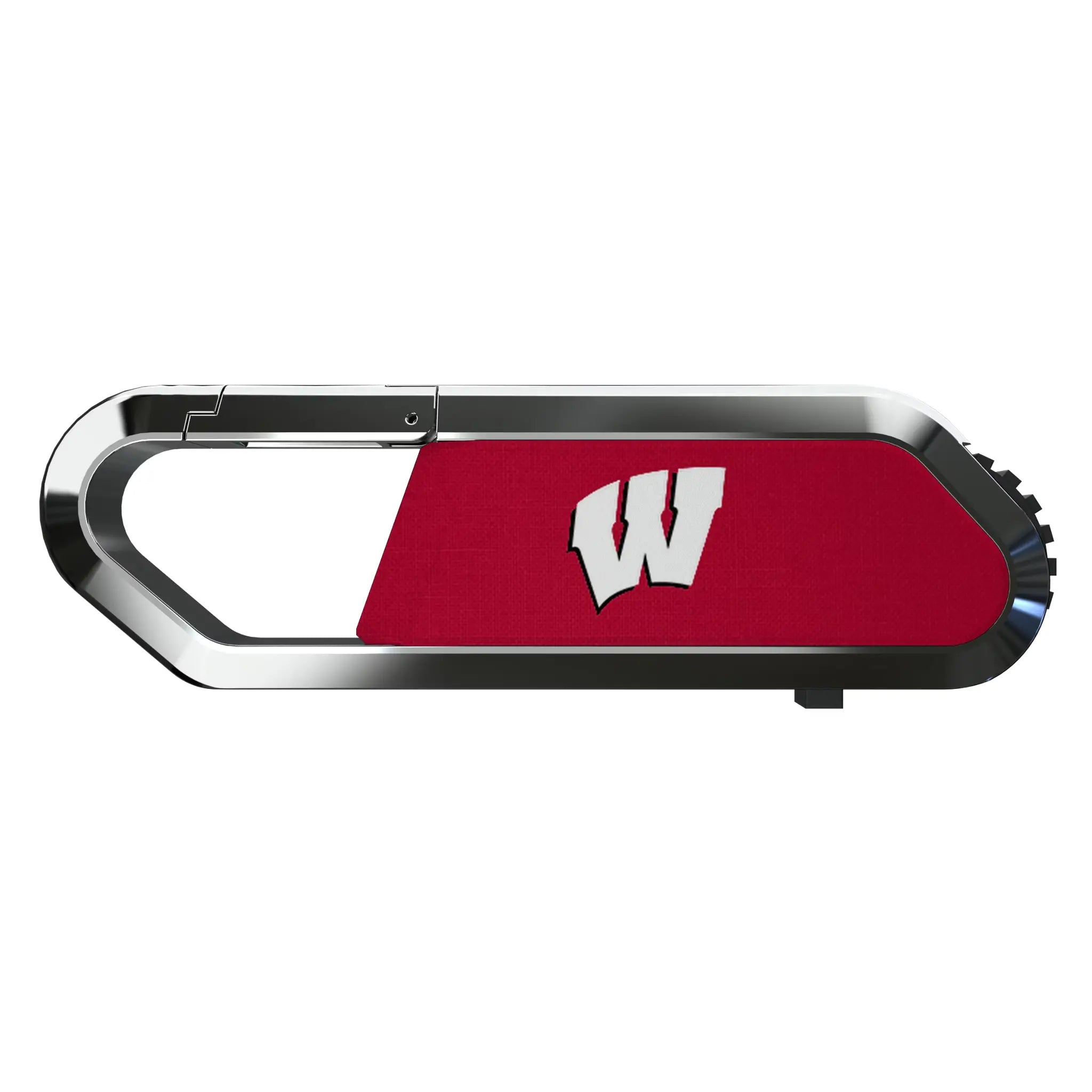 University of Wisconsin Badgers Solid USB 64GB Clip Style Flash Drive