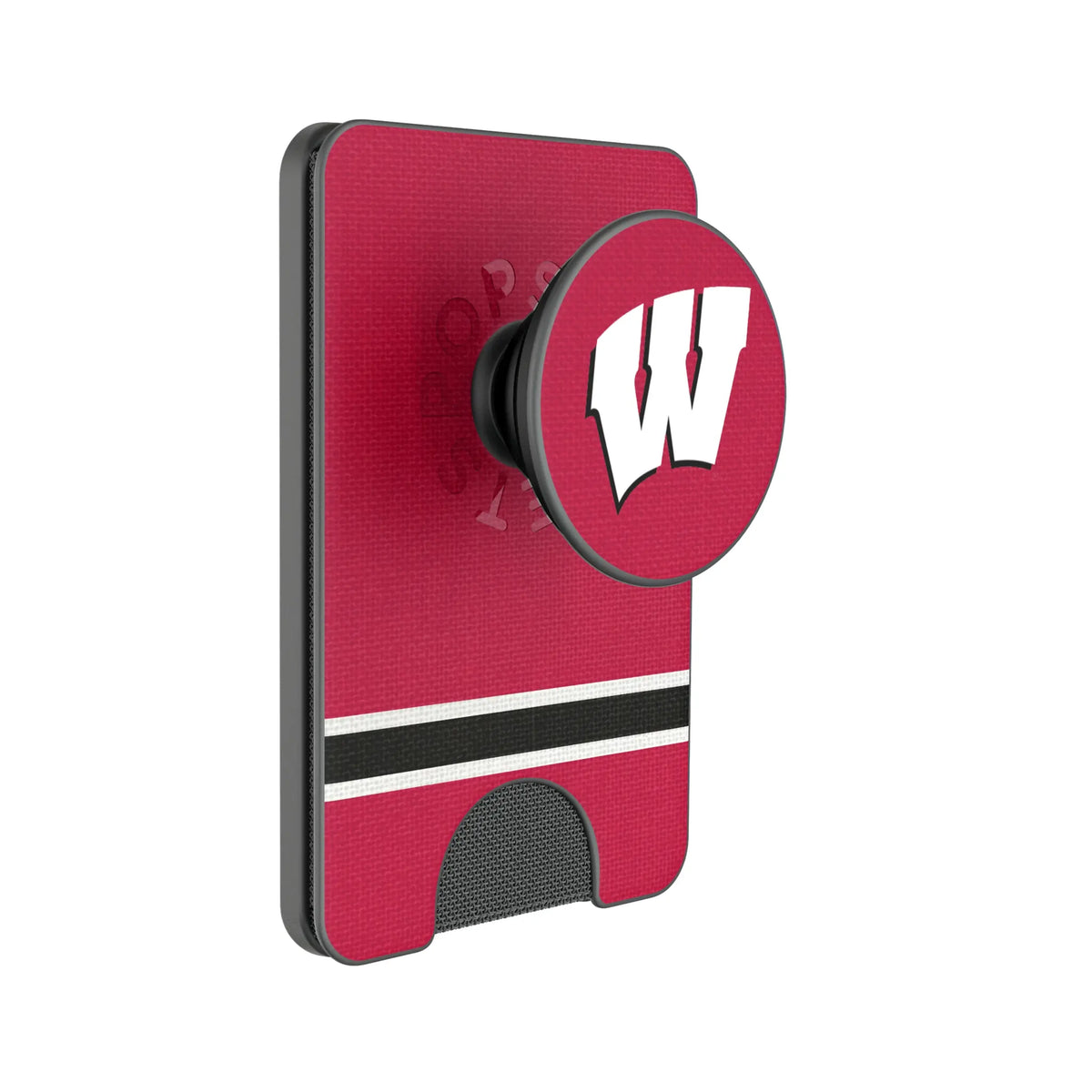 University of Wisconsin Badgers Stripe Popsockets Wallet Magnetic