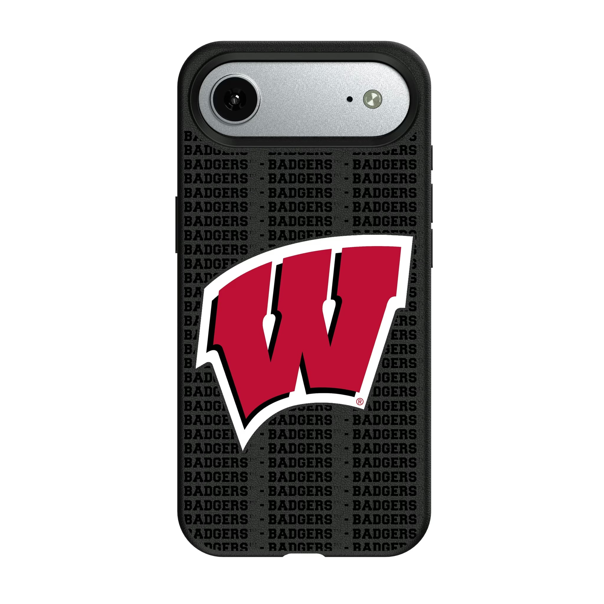 University of Wisconsin Badgers Text Backdrop iPhone MagSafe Compatible Phone Case for Apple iPhone#Device_iPhone Air