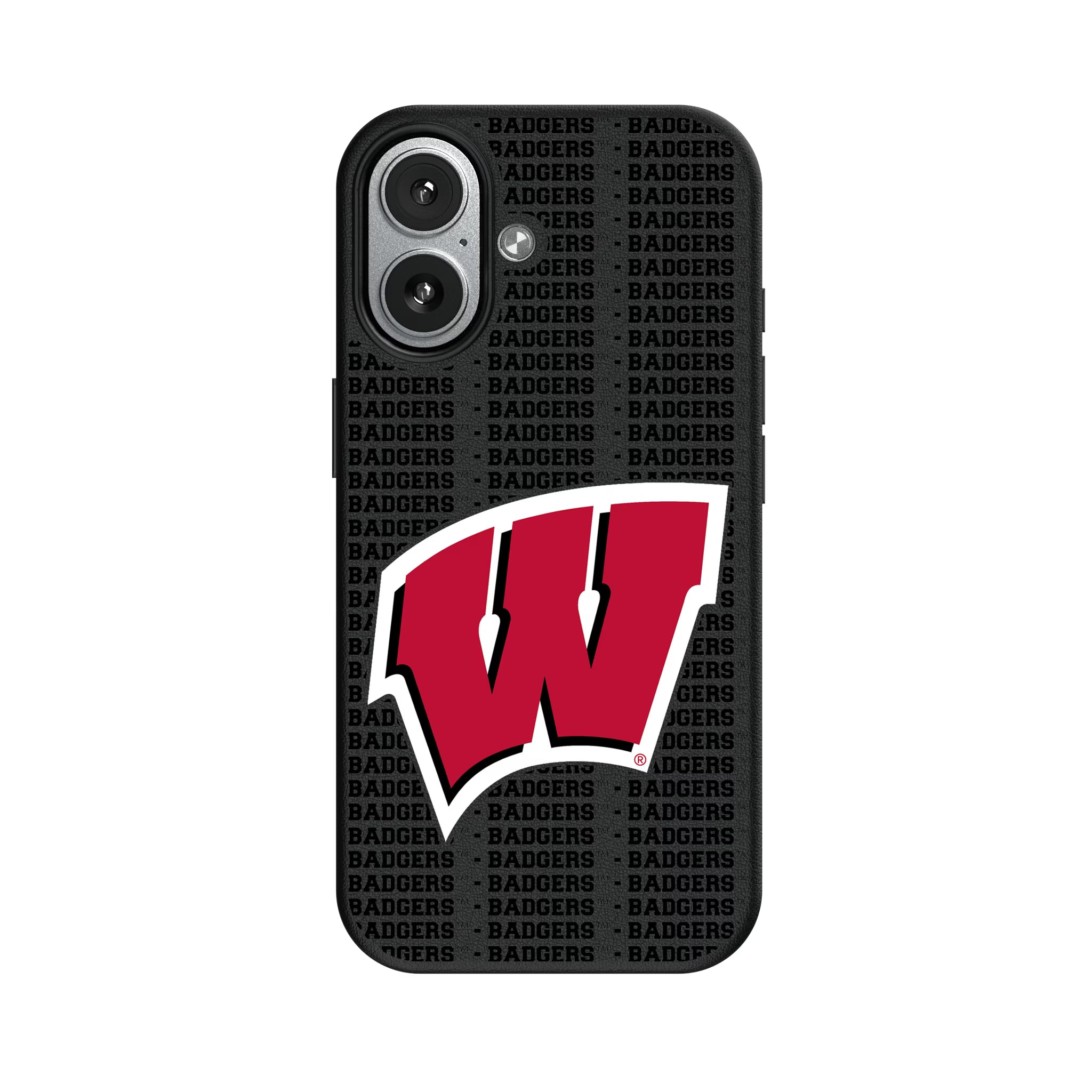 University of Wisconsin Badgers Text Backdrop iPhone MagSafe Compatible Phone Case for Apple iPhone#Device_iPhone 17