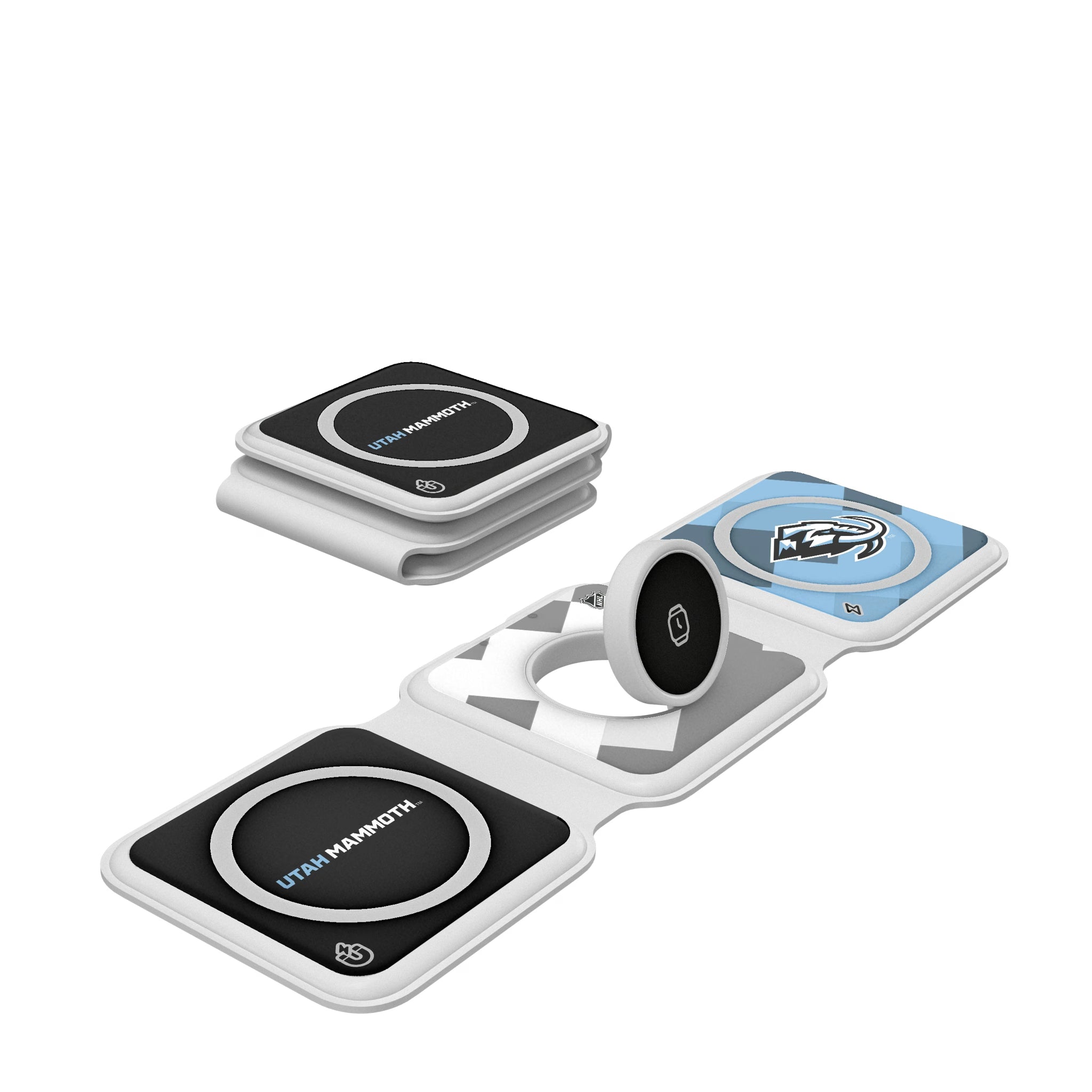 Utah Mammoth Color Block Foldable 3 in 1 Charger