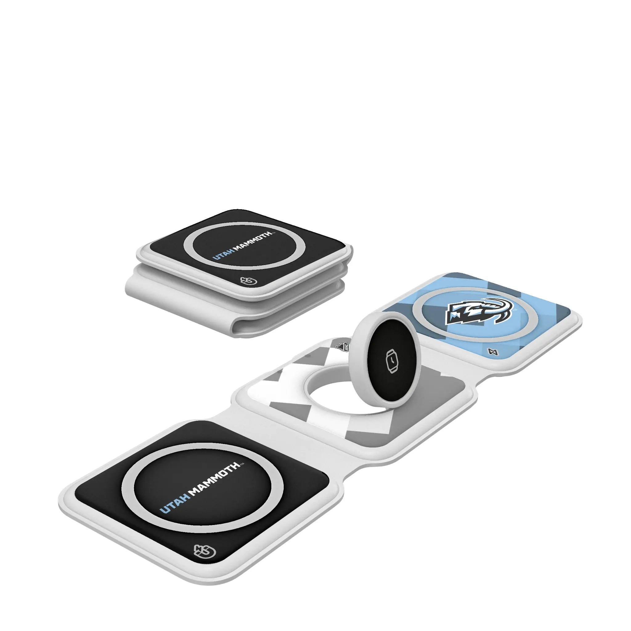 Utah Mammoth Color Block Foldable 3 in 1 Charger