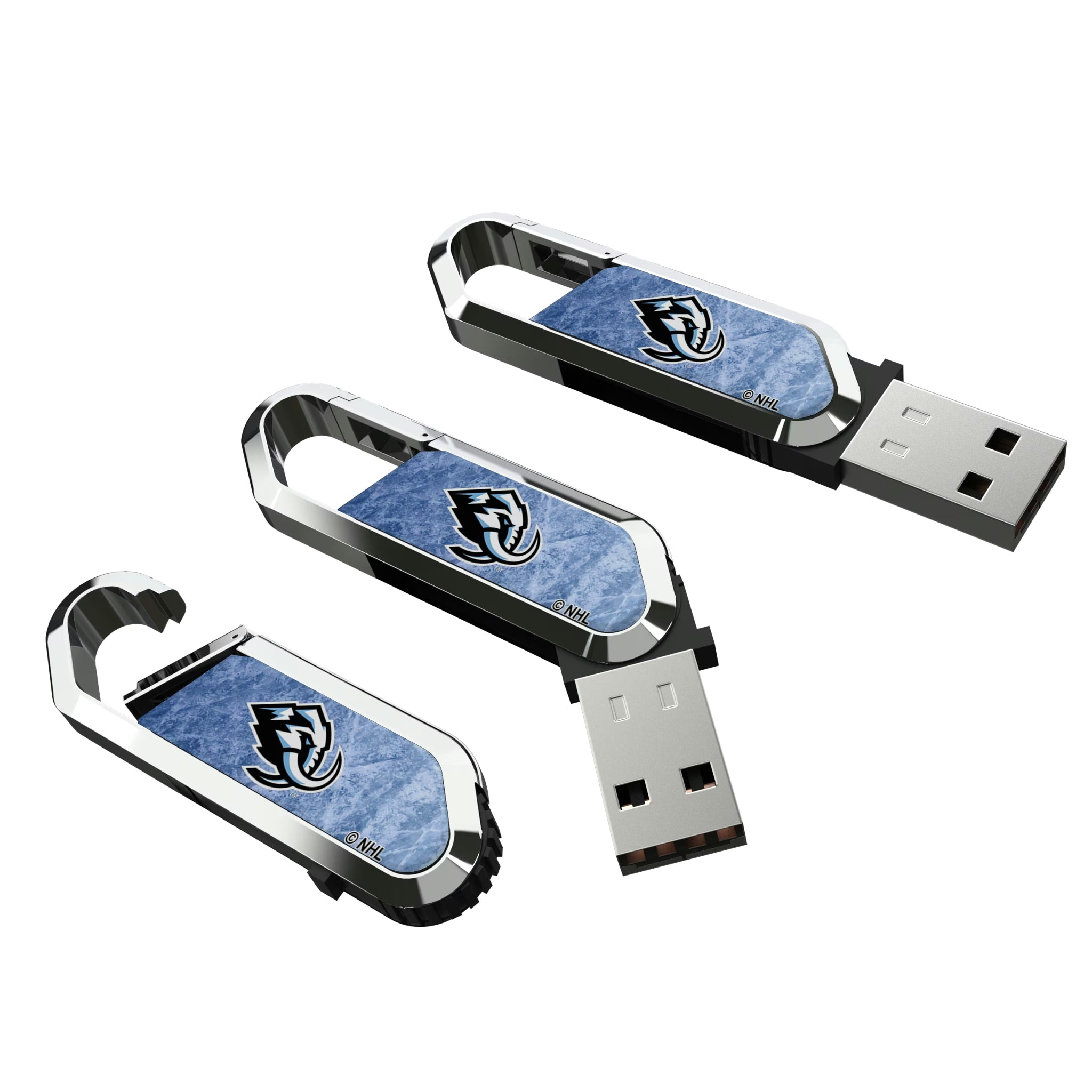 Utah Mammoth Ice Flood USB 64GB Clip Style Flash Drive