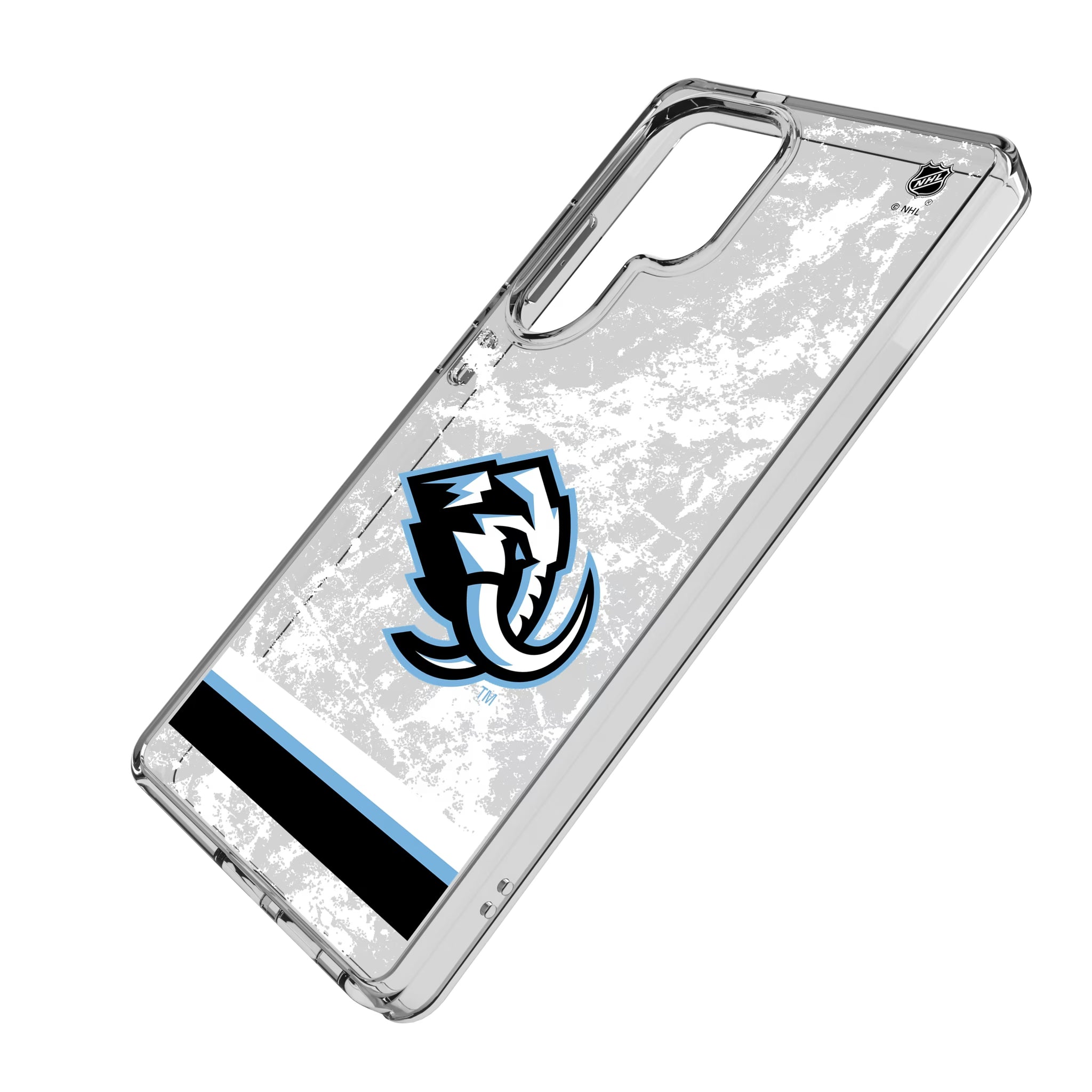 Utah Mammoth Ice Stripe Galaxy Clear Phone Case for Samsung Galaxy - Isometric View
