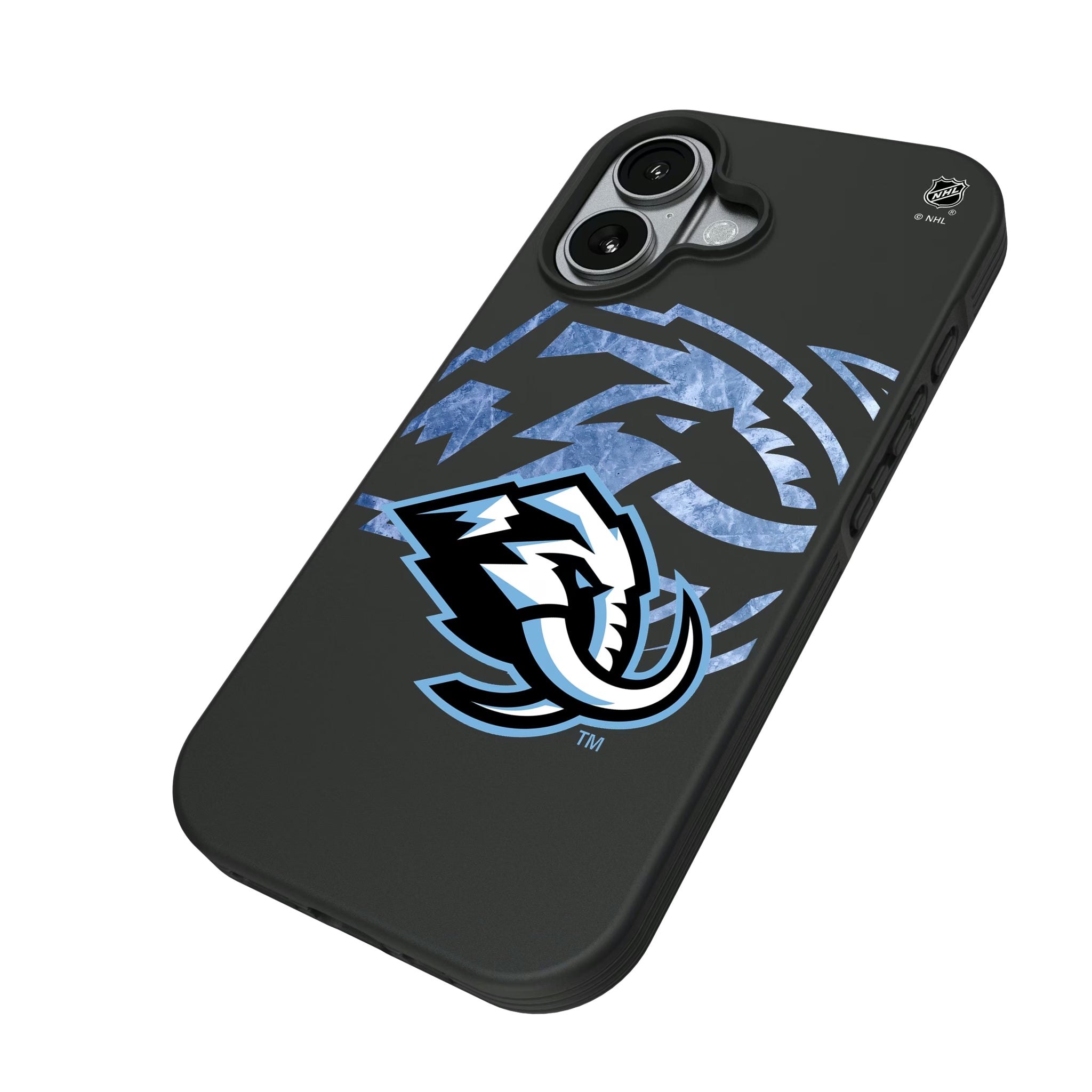 Utah Mammoth Ice Tilt iPhone Bump Phone Case for Apple iPhone - Isometric View#Device_iPhone 17