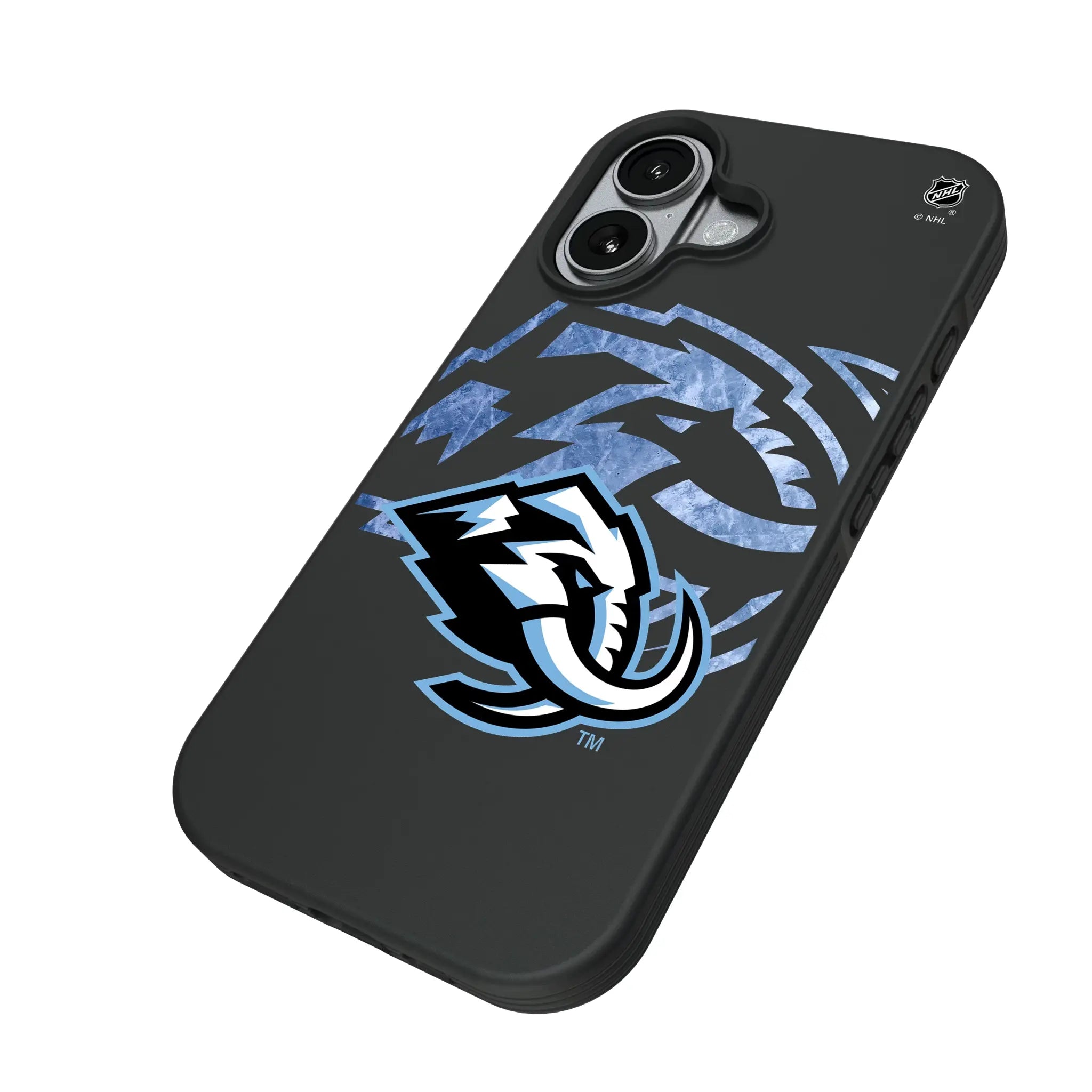 Utah Mammoth Ice Tilt iPhone Bump Phone Case for Apple iPhone - Isometric View#Device_iPhone 17