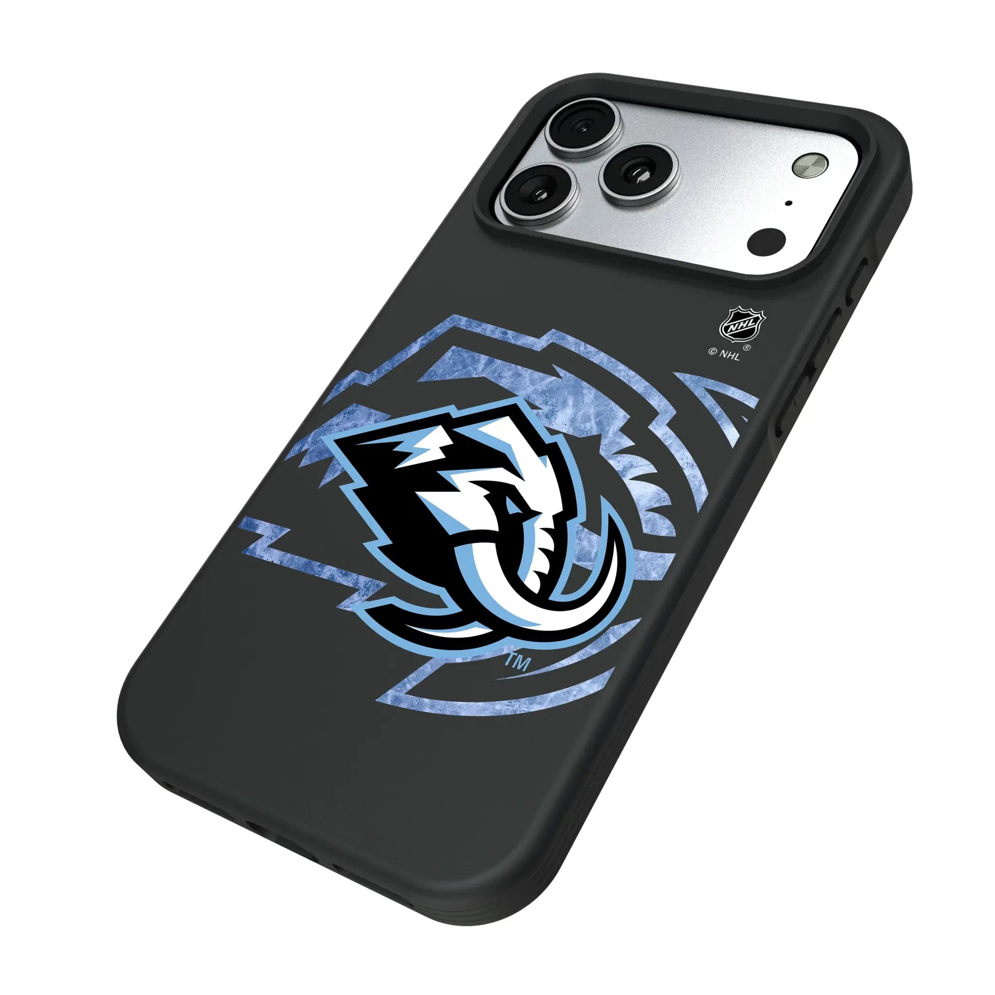 Utah Mammoth Ice Tilt iPhone Bump Phone Case for Apple iPhone - Isometric View#Device_iPhone 17 Pro Max