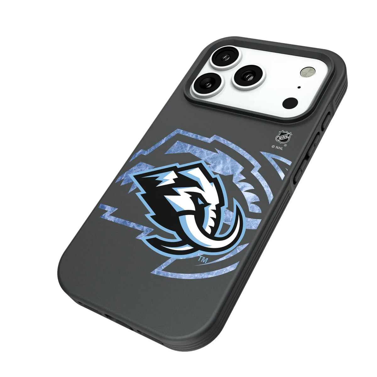 Utah Mammoth Ice Tilt iPhone Bump Phone Case for Apple iPhone - Isometric View#Device_iPhone 18 Pro