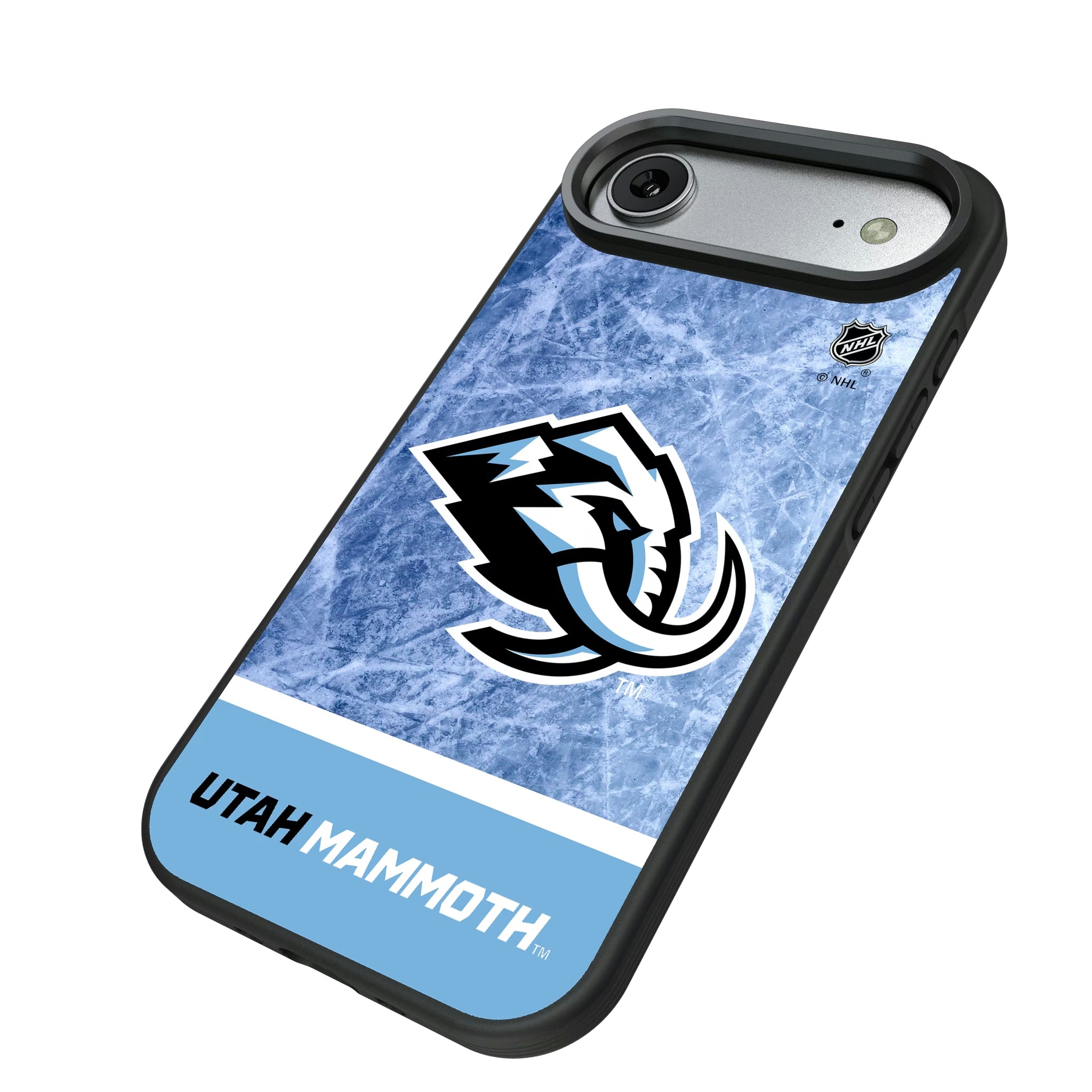 Utah Mammoth Ice Wordmark iPhone Bump Phone Case for Apple iPhone - Isometric View#Device_iPhone Air