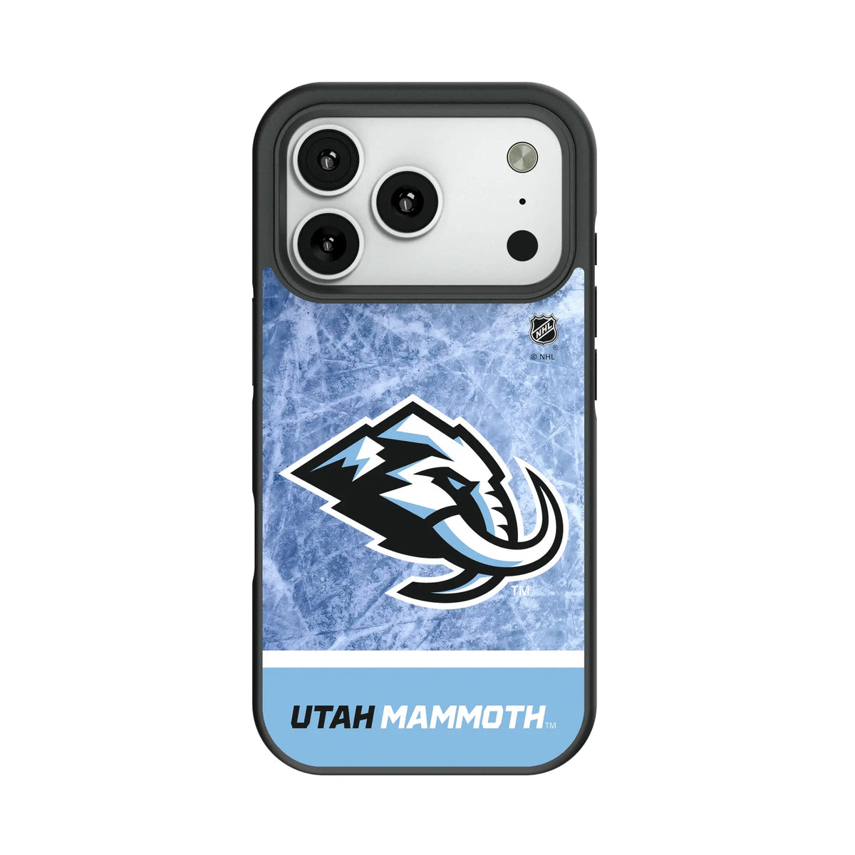 Utah Mammoth Ice Wordmark Bump Phone Case for Apple iPhone