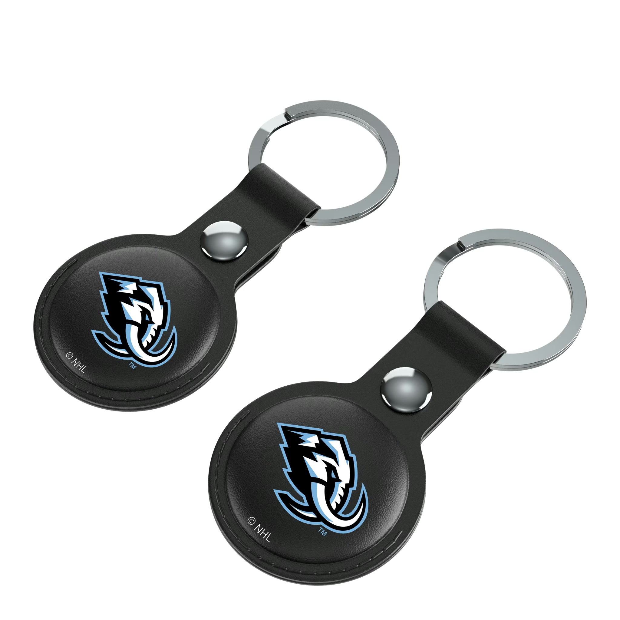 Utah Mammoth Insignia AirTag Black Airtag Holder 2-Pack - Isometric View