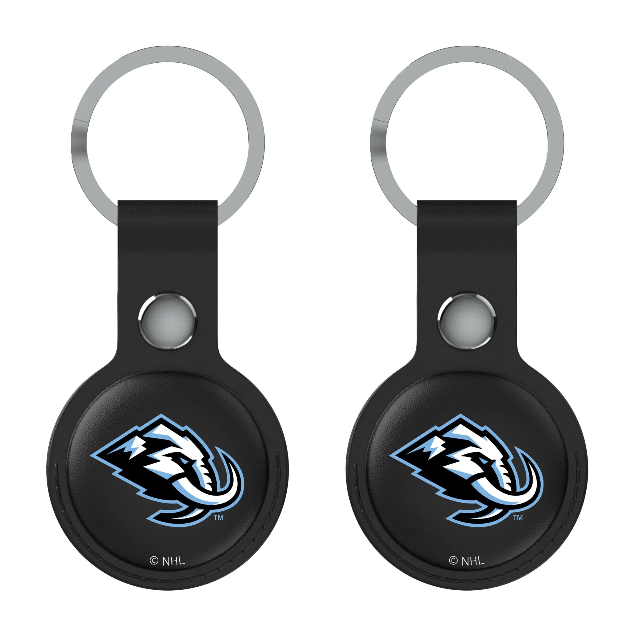 Utah Mammoth Insignia AirTag Black Airtag Holder 2-Pack