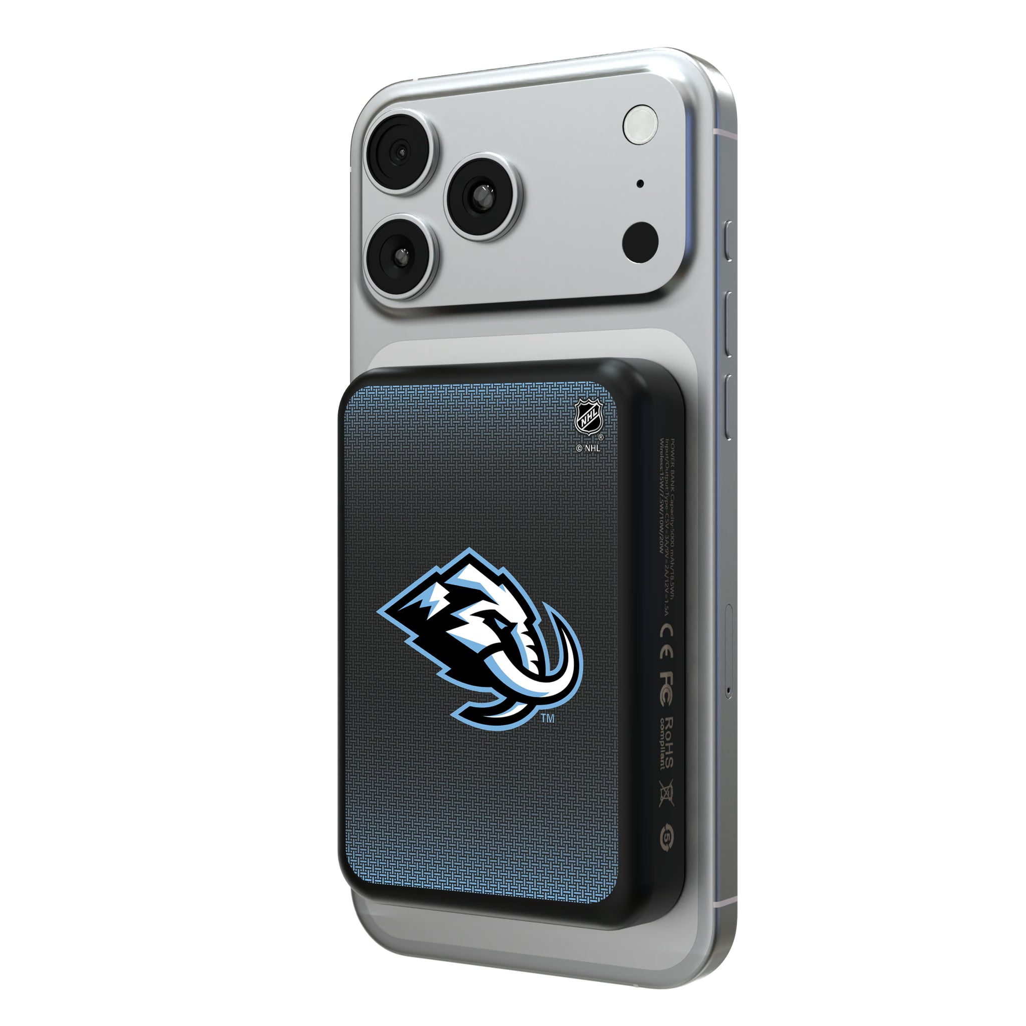 Utah Mammoth Linen Wireless Mag Power Bank