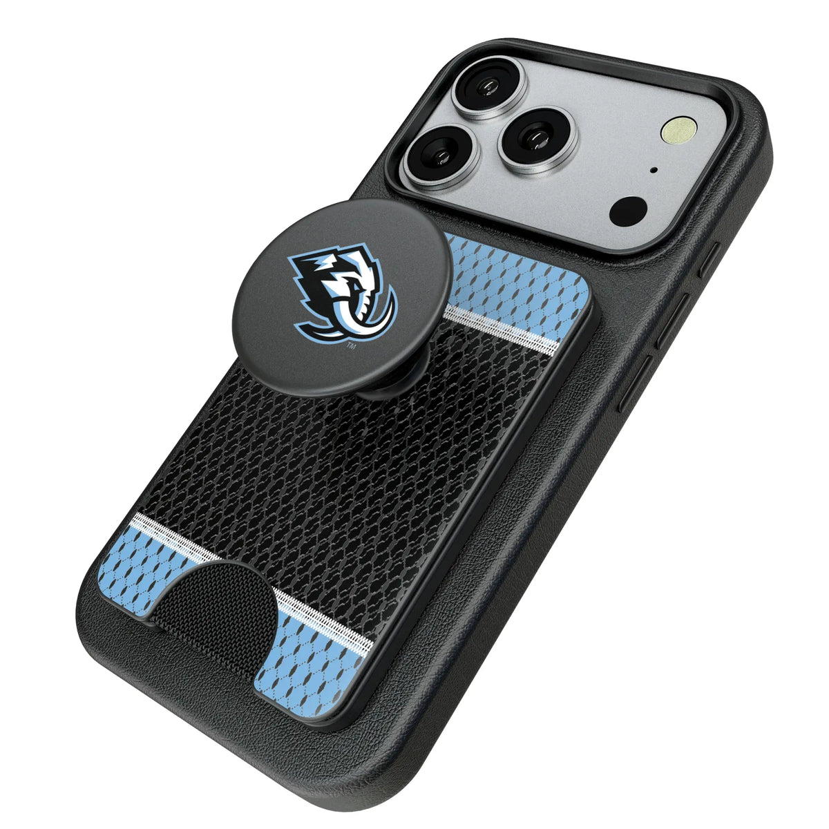 Utah Mammoth Mesh Popsockets Wallet Magnetic - Isometric View
