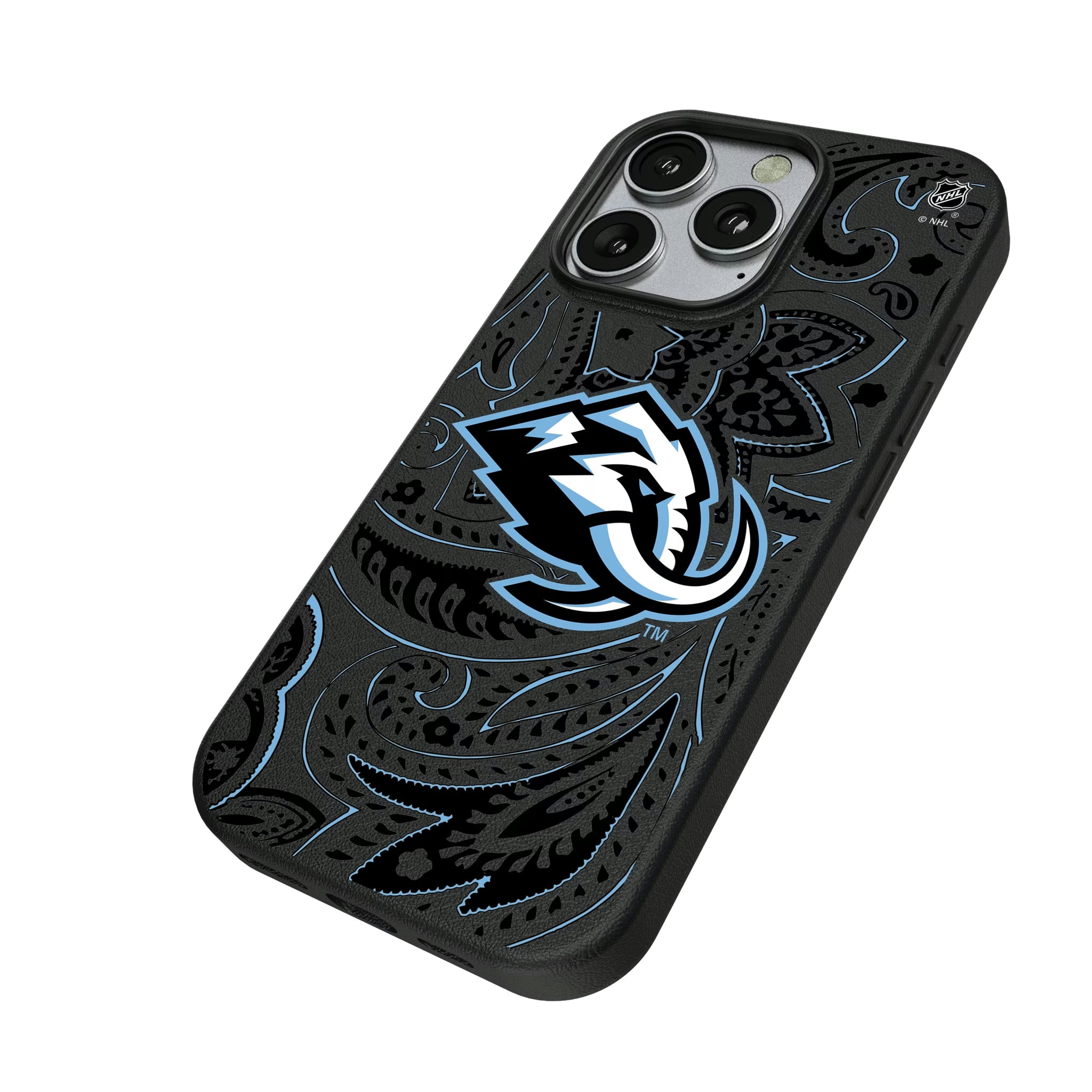 Utah Mammoth Paisley iPhone MagSafe Compatible Phone Case for Apple iPhone - Isometric View