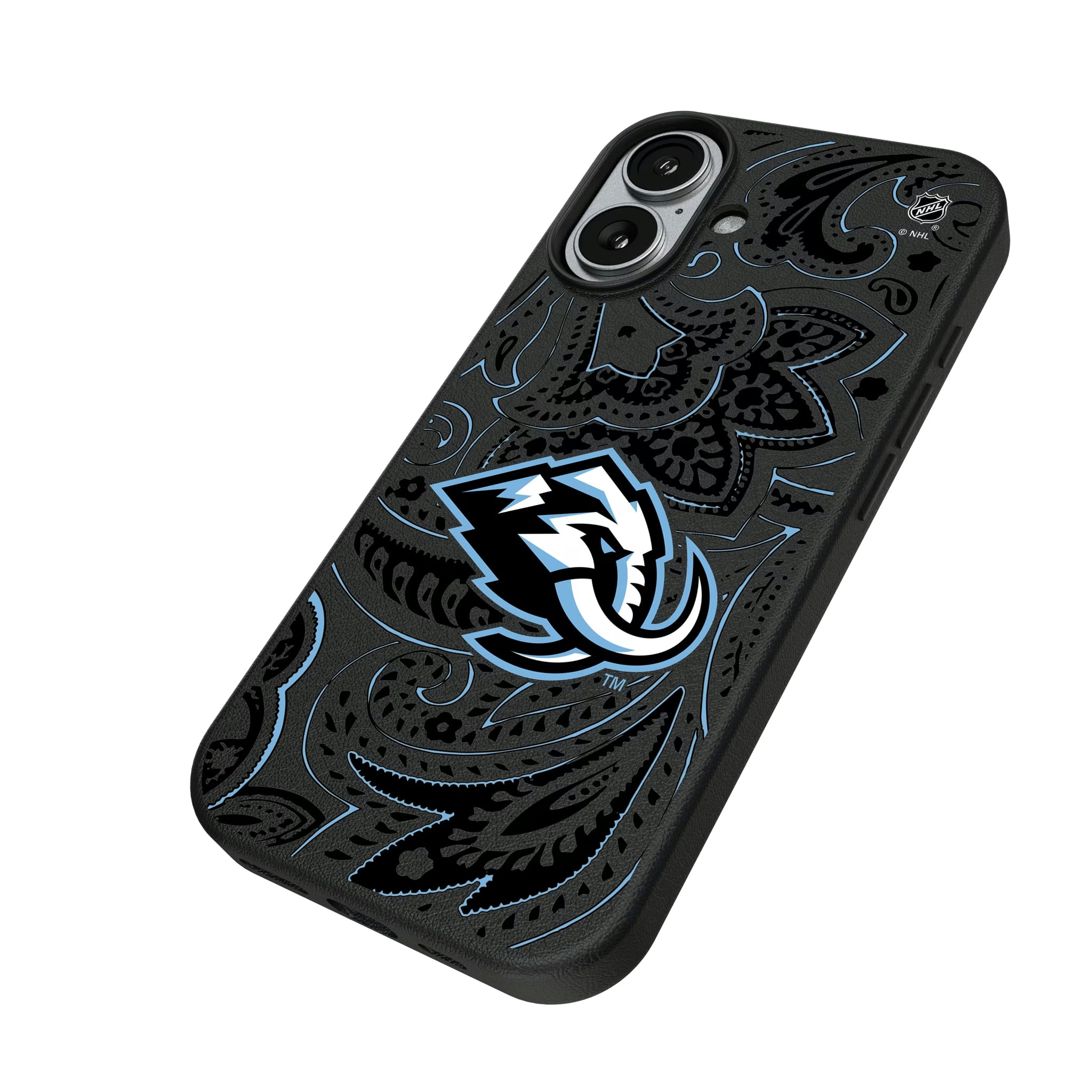 Utah Mammoth Paisley iPhone MagSafe Compatible Phone Case for Apple iPhone - Isometric View#Device_iPhone 17