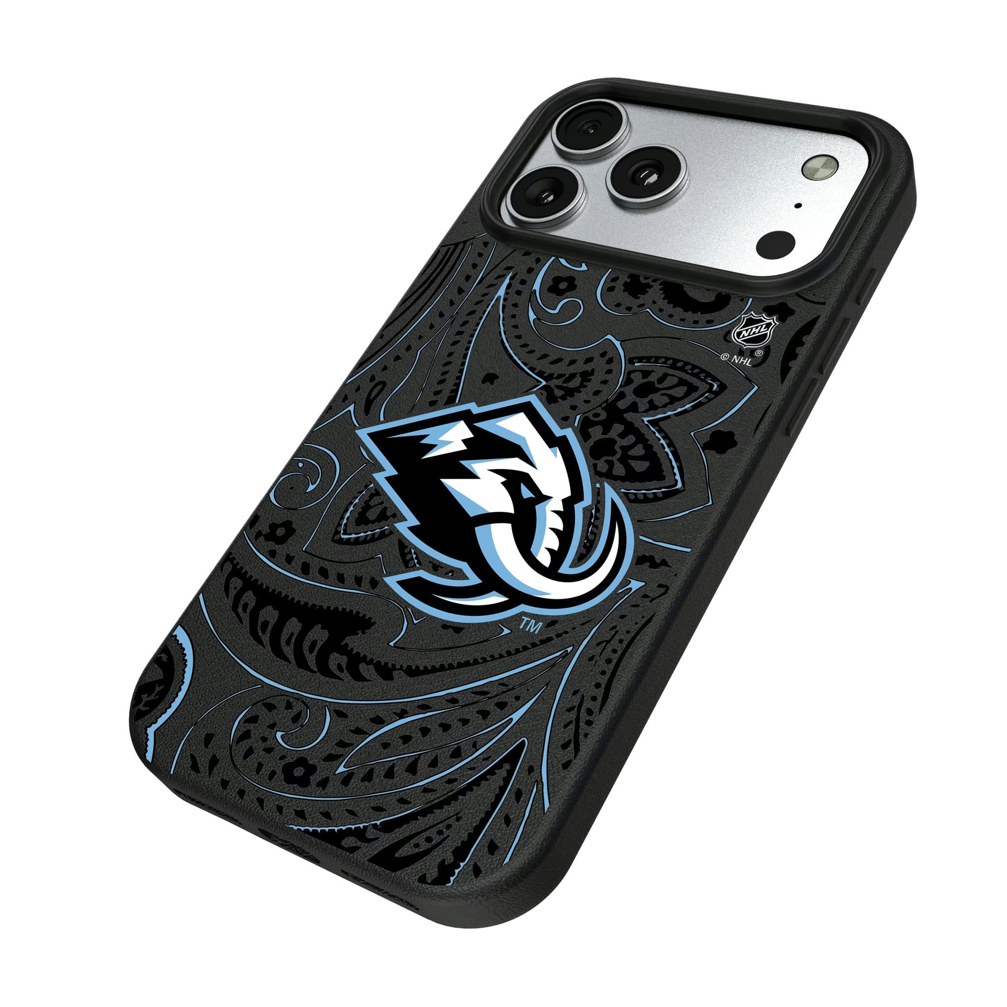 Utah Mammoth Paisley iPhone MagSafe Compatible Phone Case for Apple iPhone - Isometric View#Device_iPhone 17 Pro Max