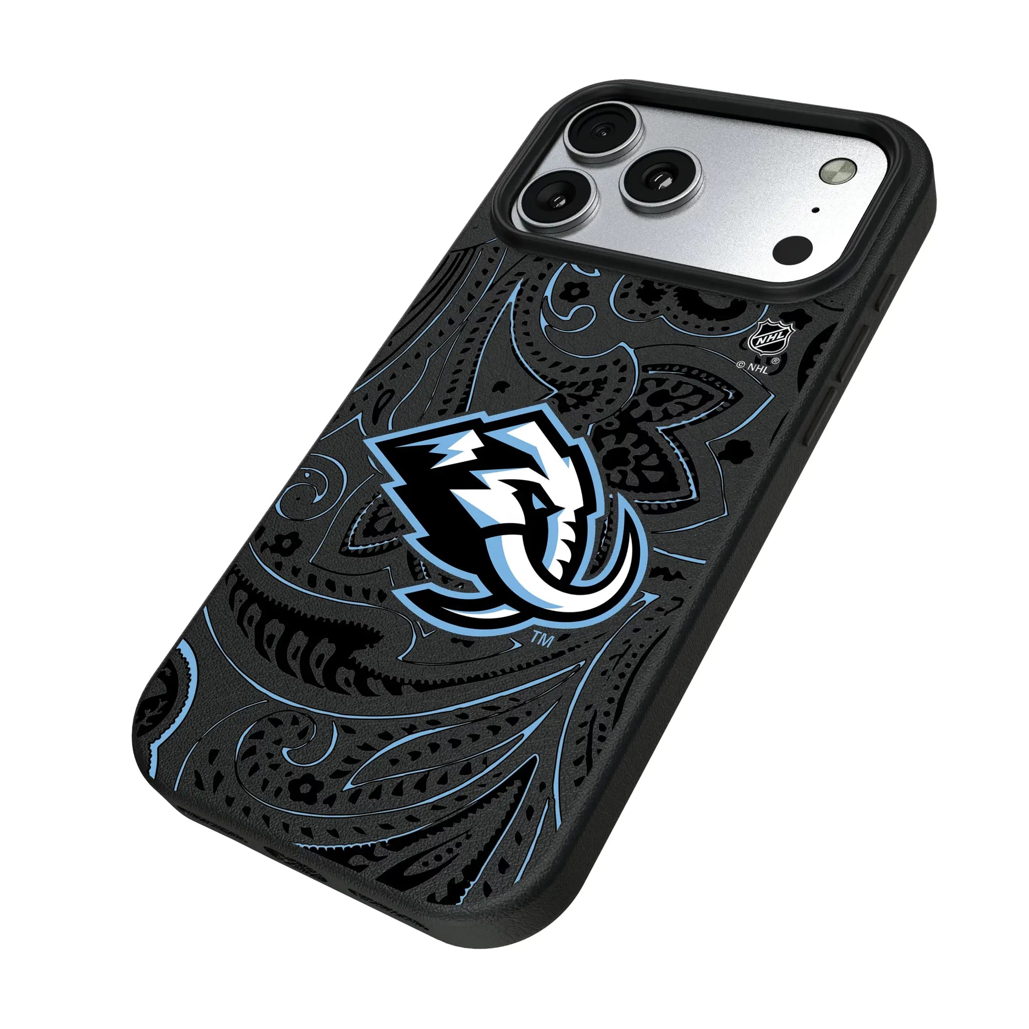 Utah Mammoth Paisley iPhone MagSafe Compatible Phone Case for Apple iPhone - Isometric View#Device_iPhone 17 Pro Max