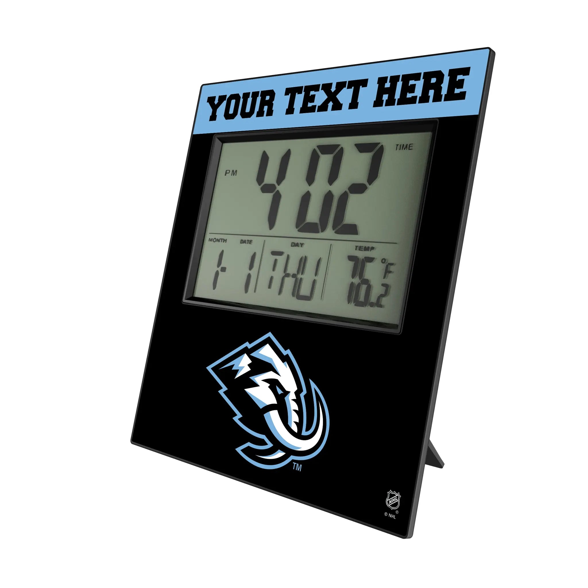 Utah Mammoth Personalized Color Block Wall Clock