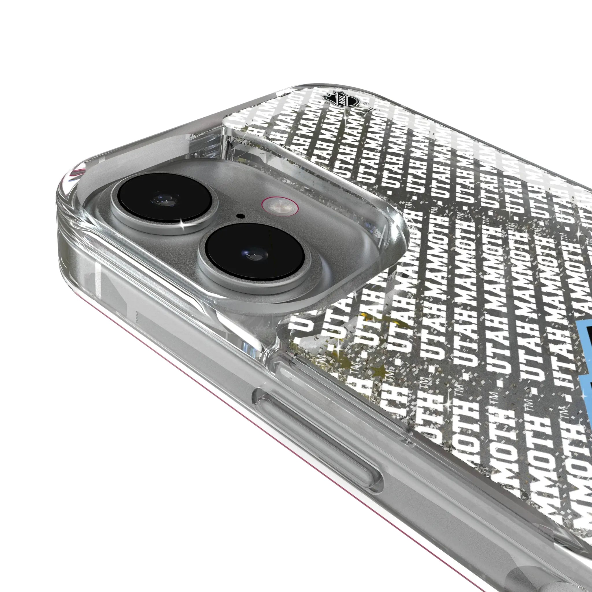 Utah Mammoth Personalized EndZone Plus iPhone Glitter Phone Case for Apple iPhone - Detail