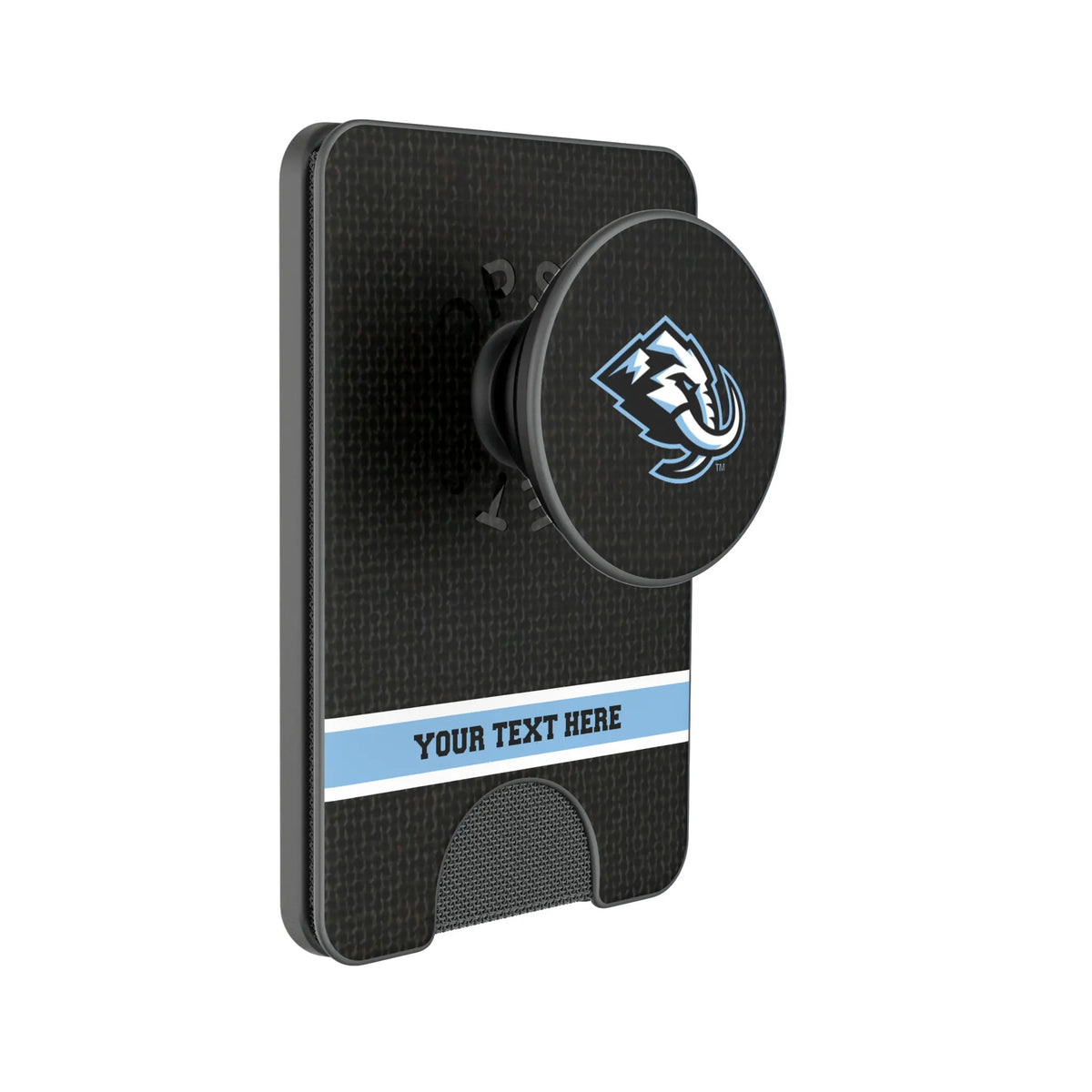 Utah Mammoth Personalized Endzone Solid Popsockets Wallet Magnetic