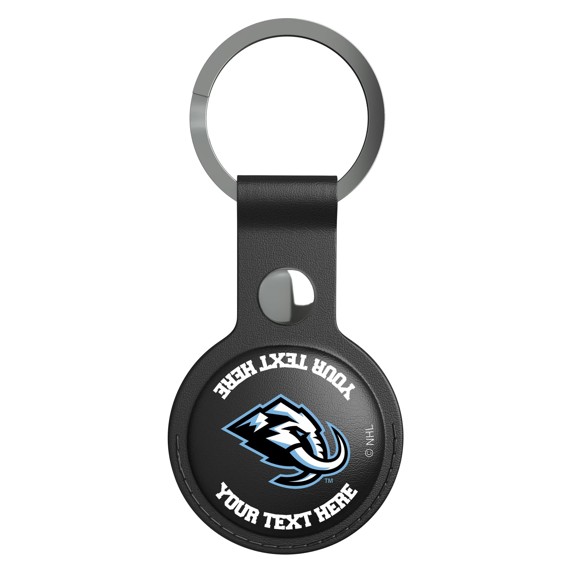 Utah Mammoth Personalized Insignia AirTag Black Airtag Holder