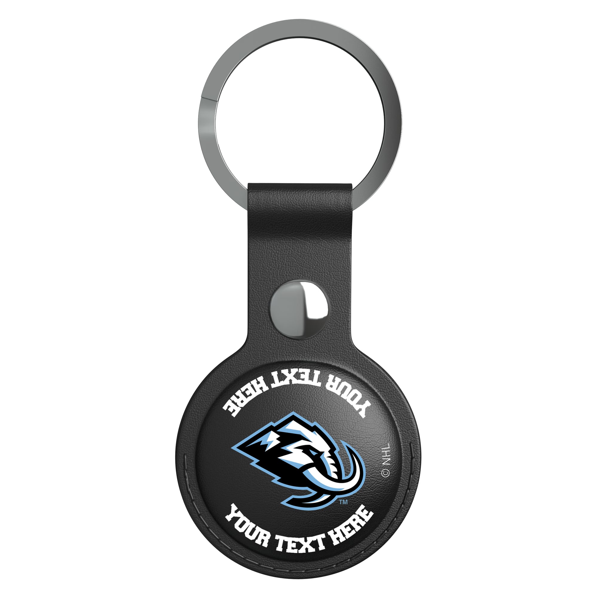 Utah Mammoth Personalized Insignia AirTag Black Airtag Holder
