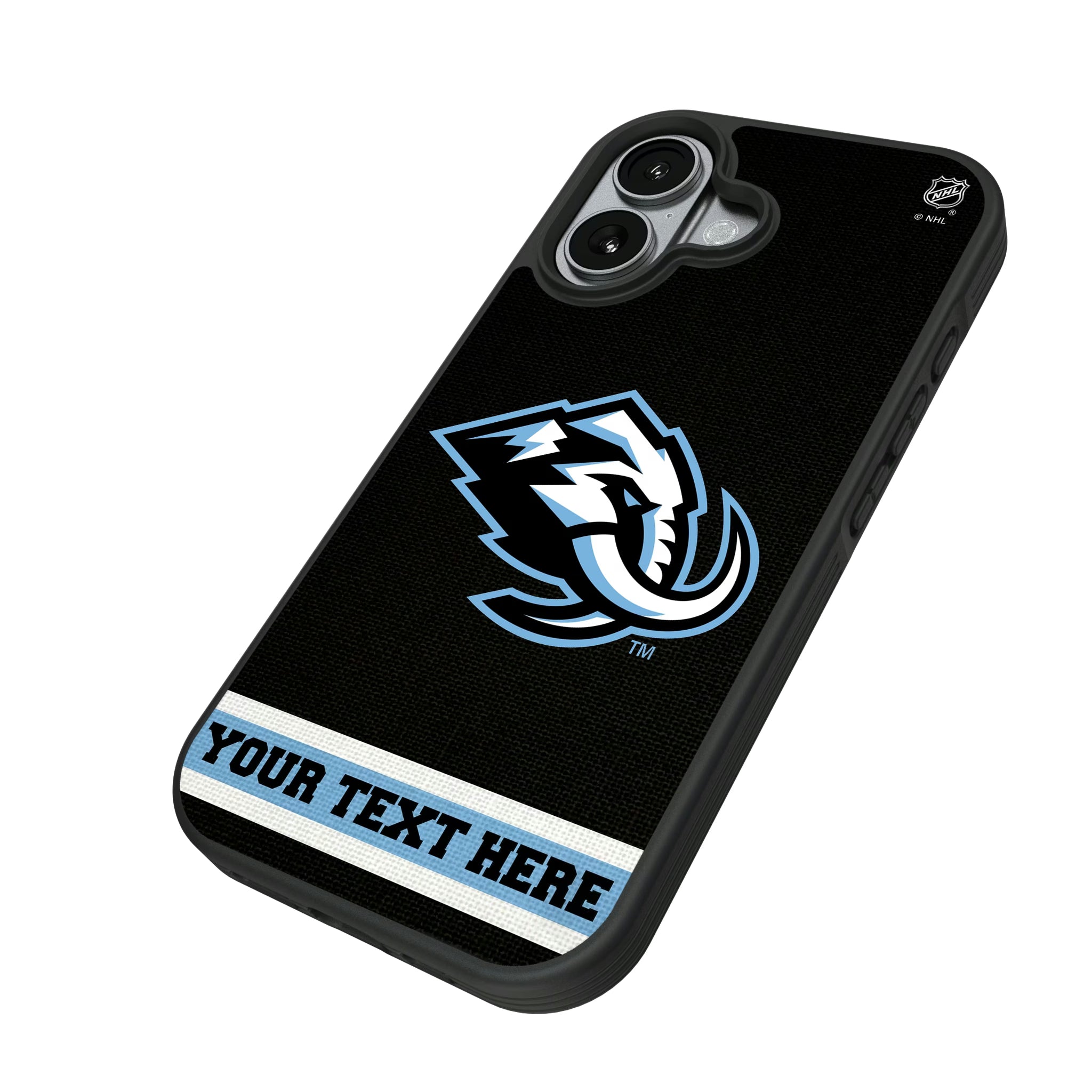 Utah Mammoth Personalized Stripe iPhone Bump Phone Case for Apple iPhone - Isometric View#Device_iPhone 17