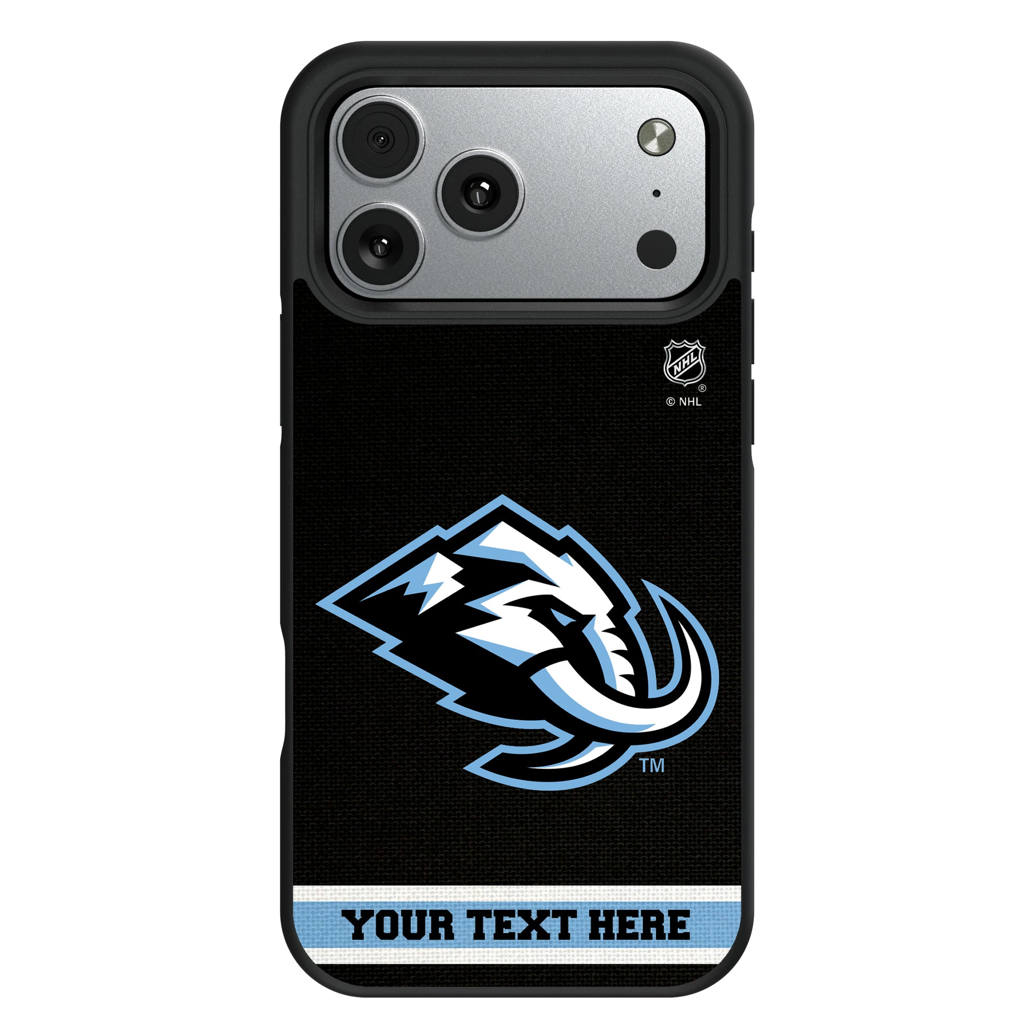 Utah Mammoth Personalized Stripe iPhone Bump Phone Case for Apple iPhone#Device_iPhone 17 Pro Max