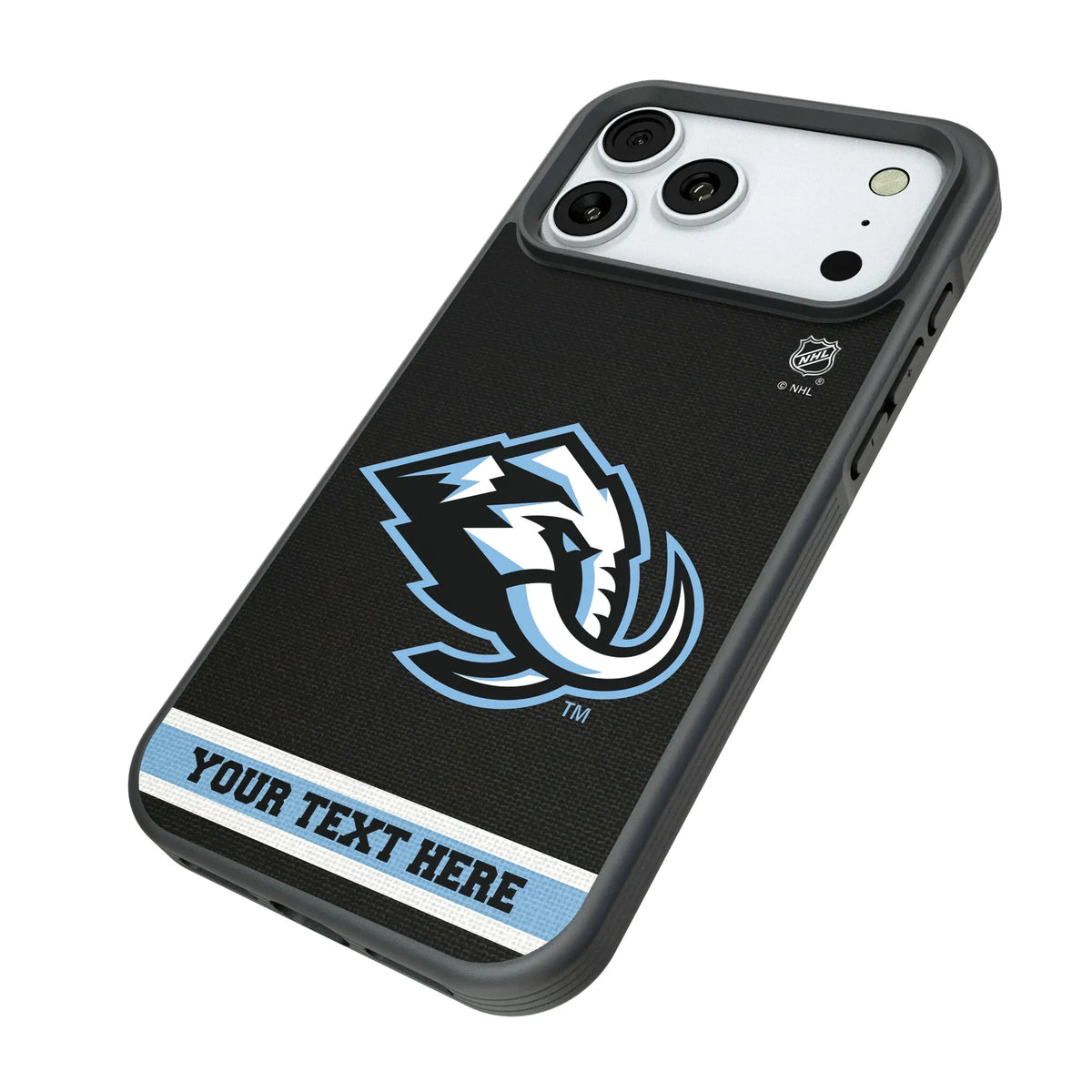 Utah Mammoth Personalized Stripe iPhone Bump Phone Case for Apple iPhone - Isometric View#Device_iPhone 18 Pro Max