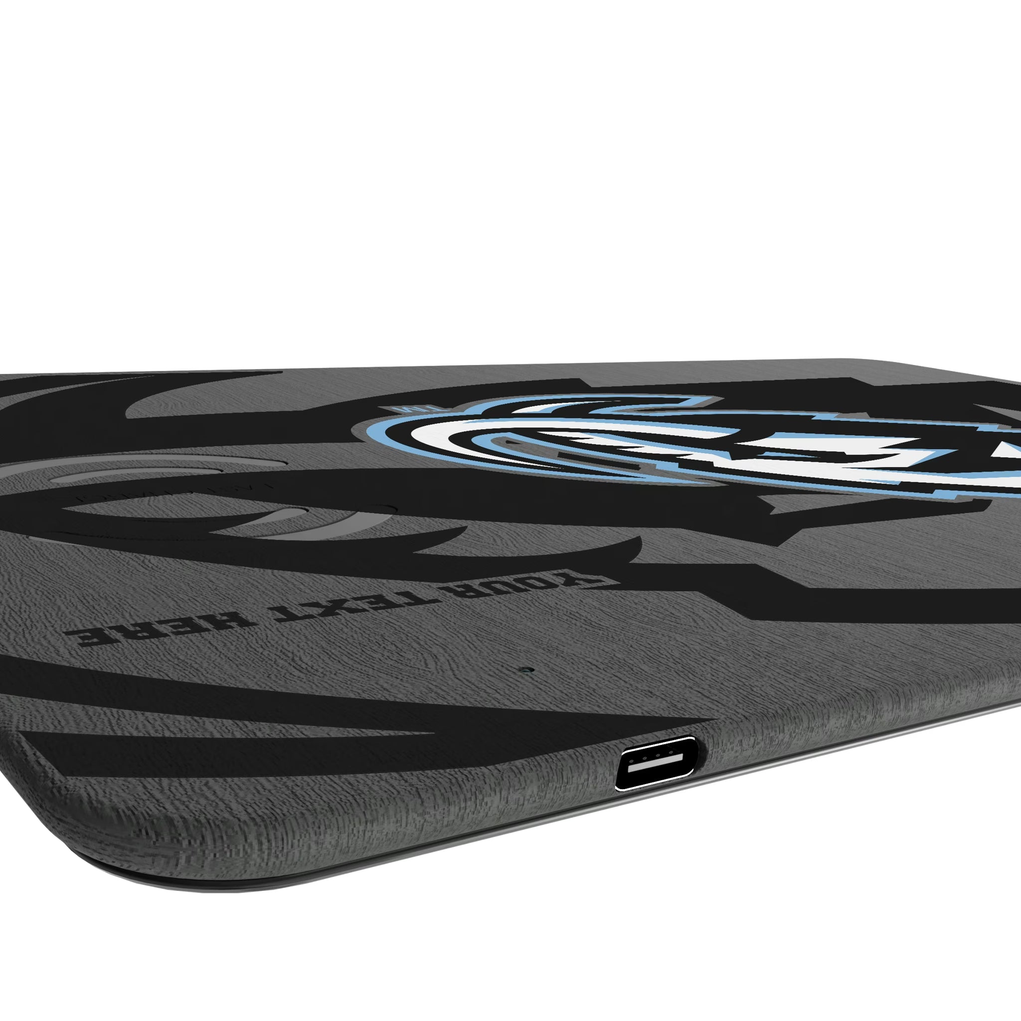 Utah Mammoth Personalized Tilt 15-Watt Wireless Charger and Mouse Pad