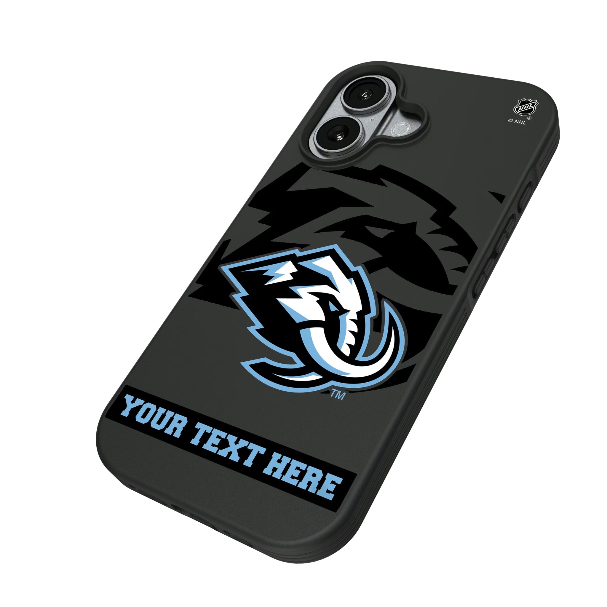 Utah Mammoth Personalized Tilt iPhone Bump Phone Case for Apple iPhone - Isometric View#Device_iPhone 17