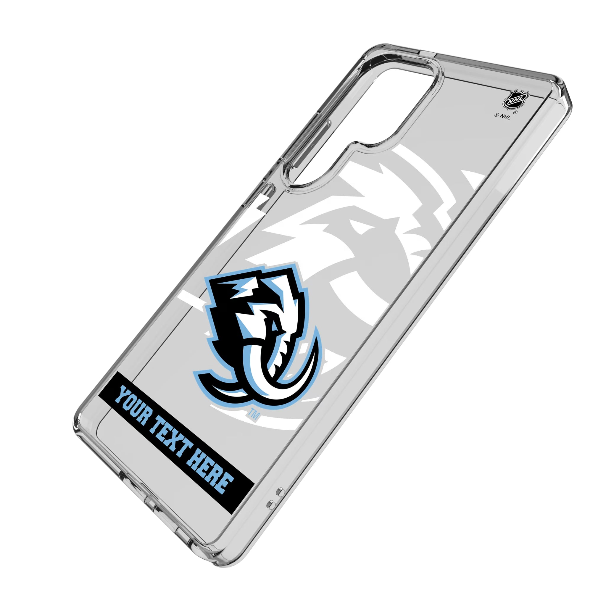 Utah Mammoth Personalized Tilt Galaxy Clear Phone Case for Samsung Galaxy - Isometric View
