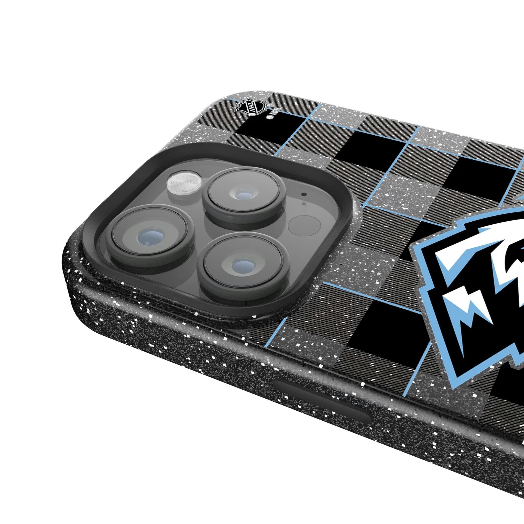 Utah Mammoth Plaid iPhone Bling Phone Case for Apple iPhone - Detail