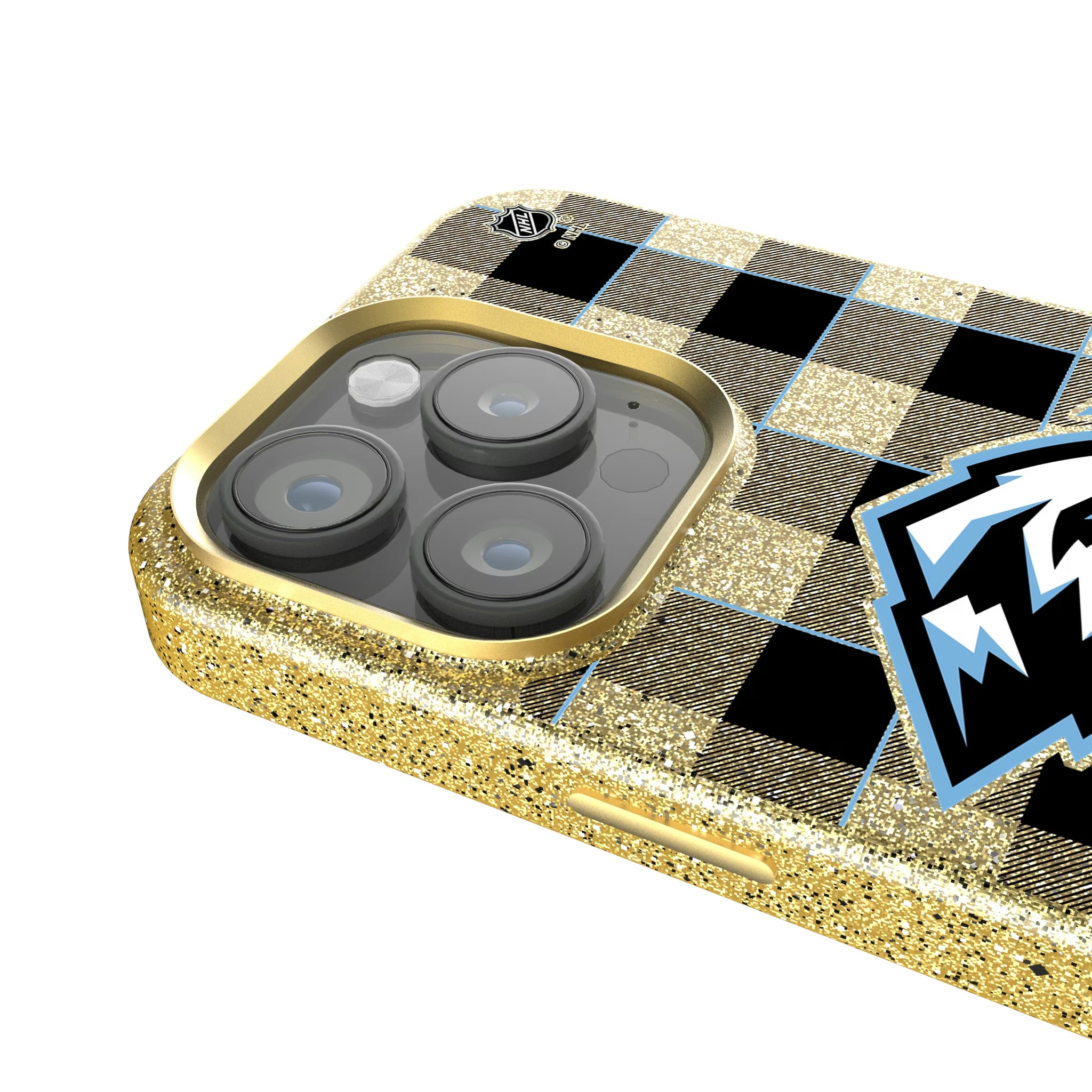 Utah Mammoth Plaid iPhone Bling Phone Case for Apple iPhone - Detail