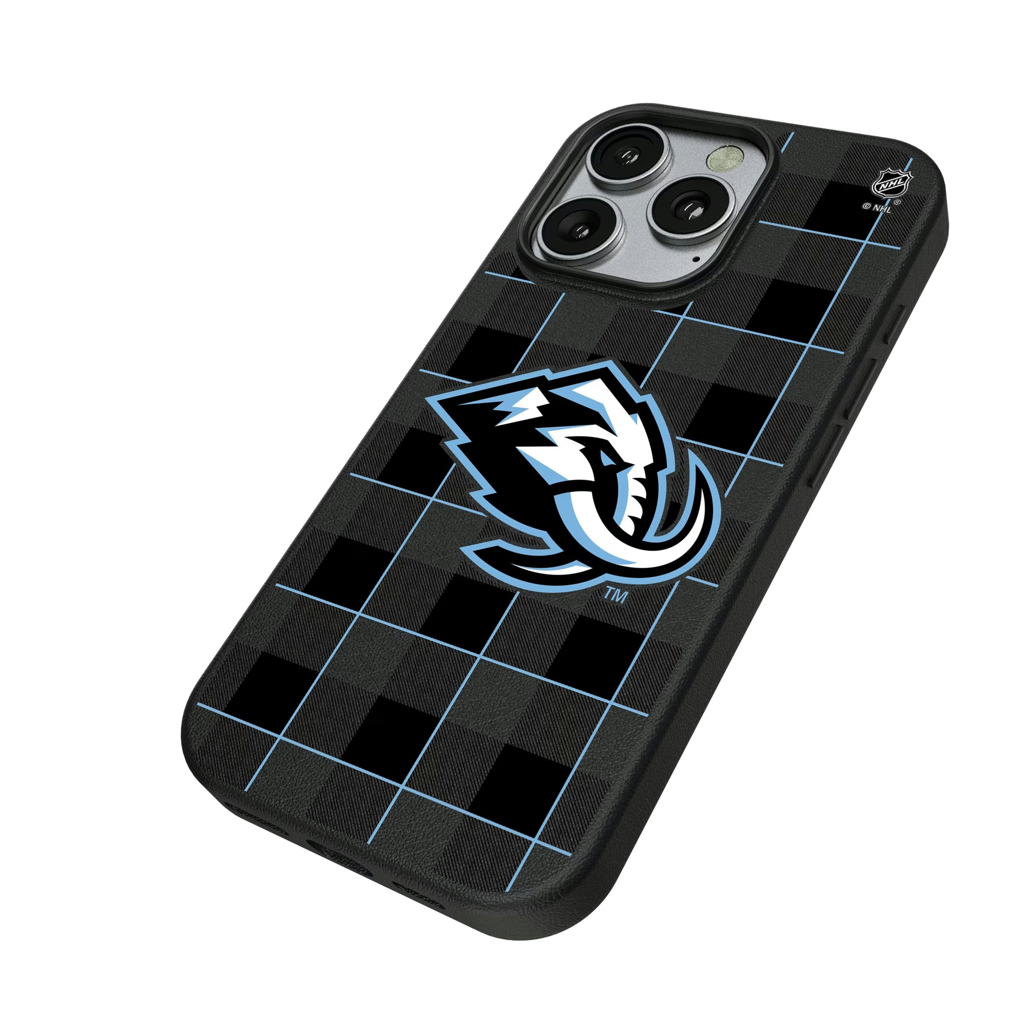 Utah Mammoth Plaid iPhone MagSafe Compatible Phone Case for Apple iPhone - Isometric View