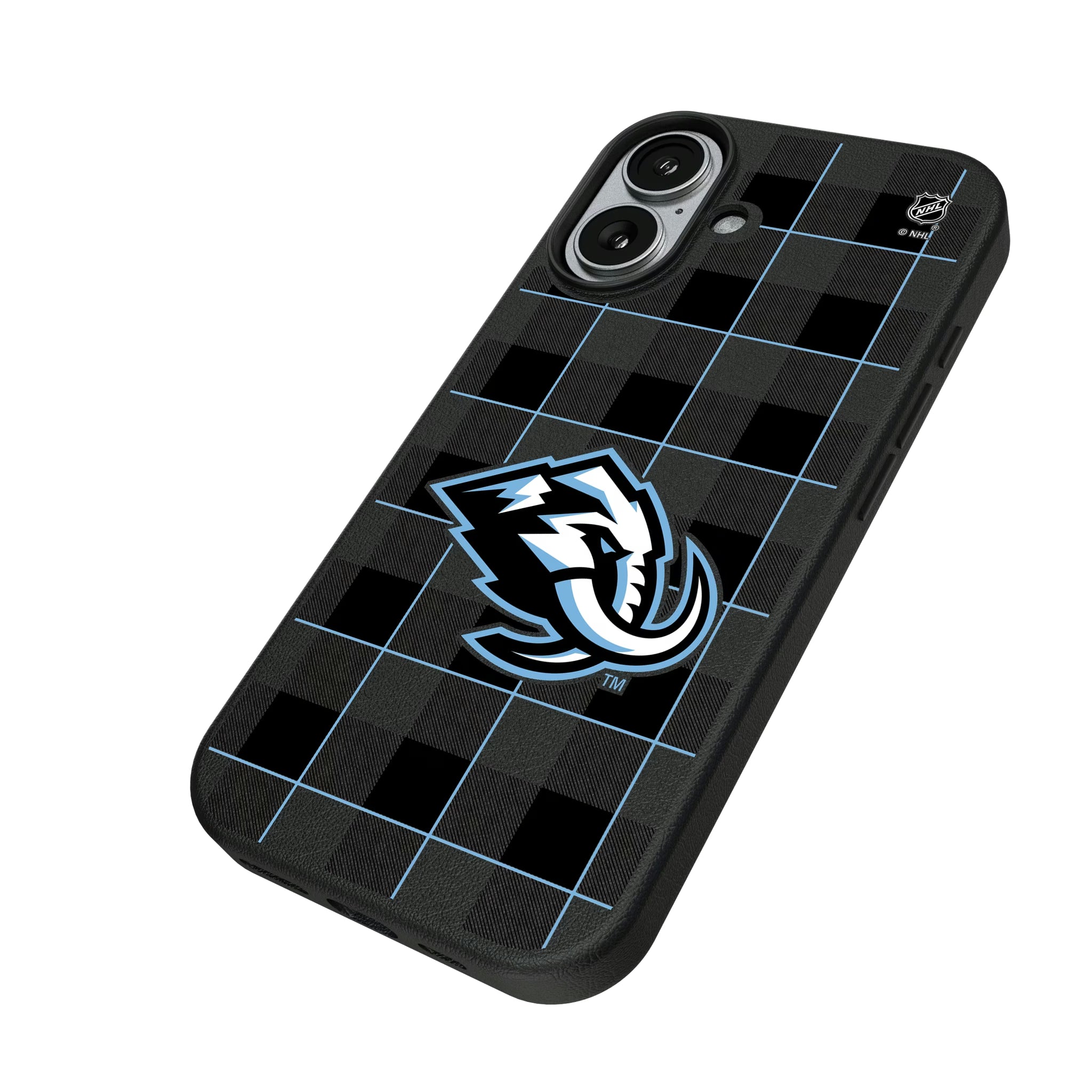 Utah Mammoth Plaid iPhone MagSafe Compatible Phone Case for Apple iPhone - Isometric View#Device_iPhone 17