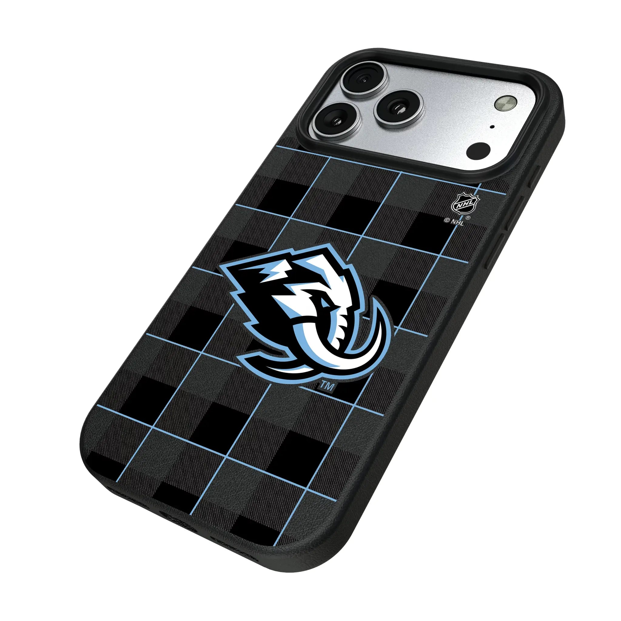Utah Mammoth Plaid iPhone MagSafe Compatible Phone Case for Apple iPhone - Isometric View#Device_iPhone 17 Pro Max