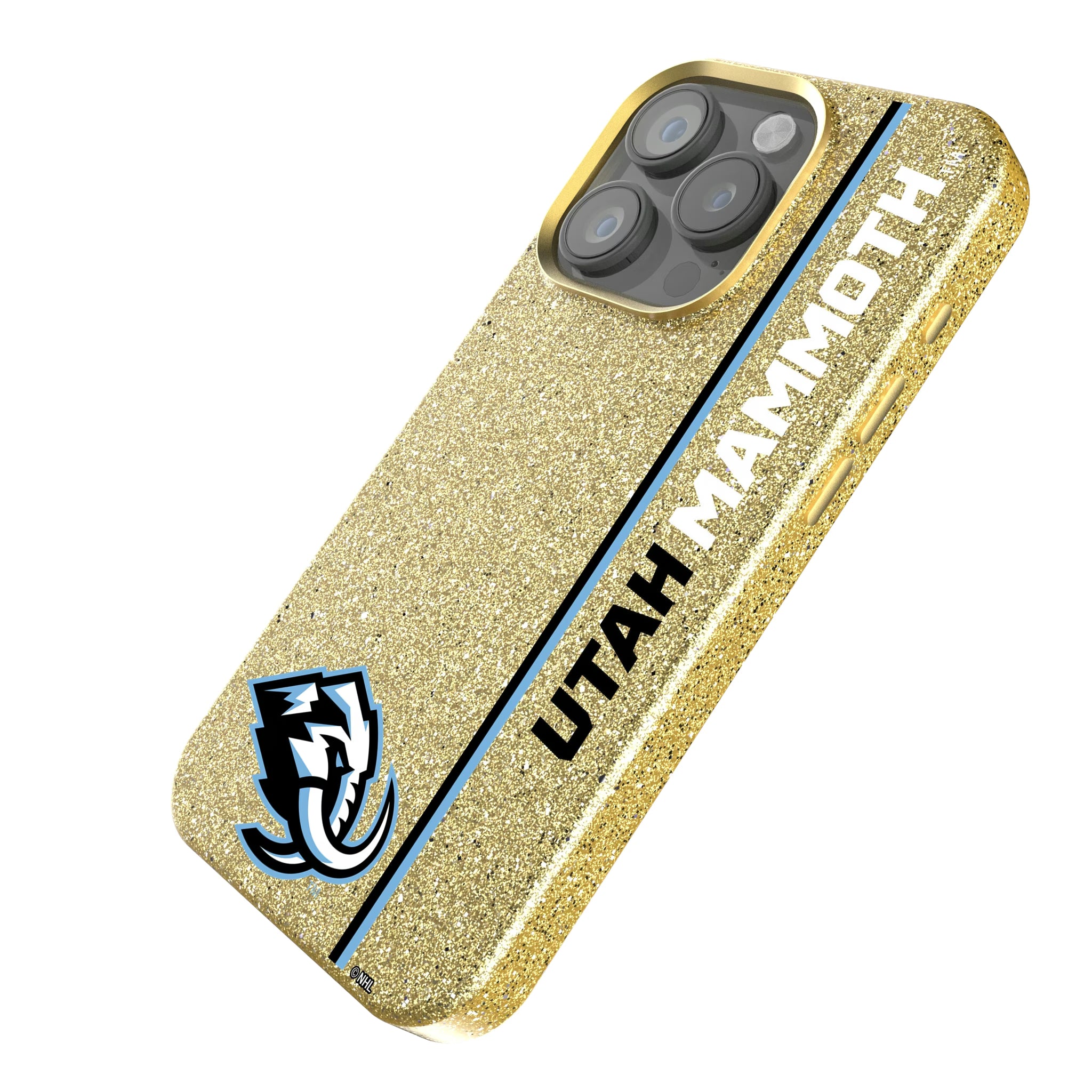 Utah Mammoth Sidebar iPhone Bling Phone Case for Apple iPhone - Isometric View