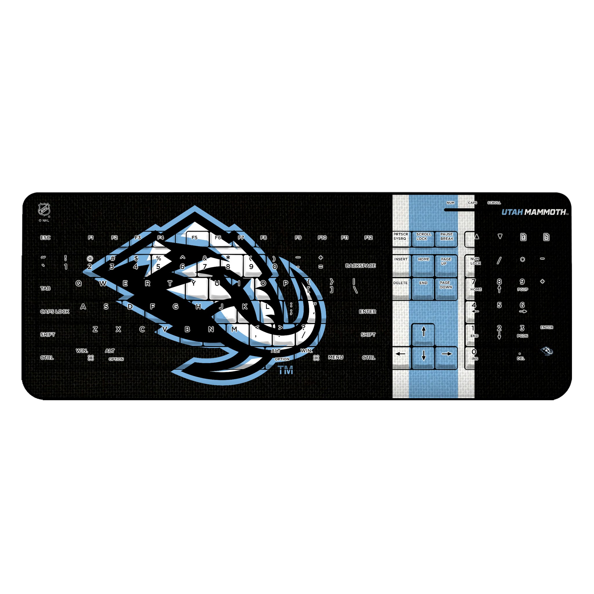 Utah Mammoth Stripe Wireless USB Keyboard