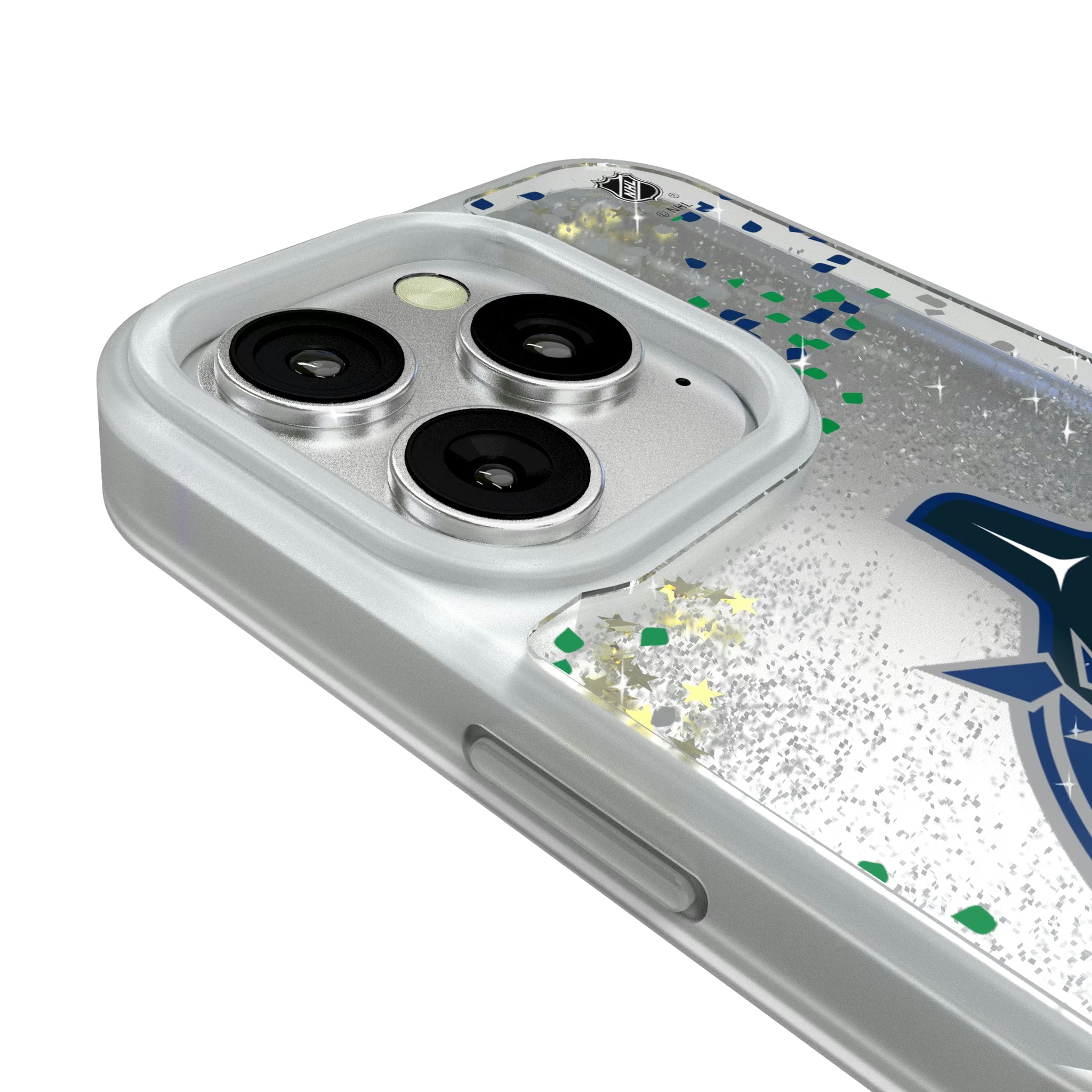 Vancouver Canucks Confetti iPhone Glitter Phone Case for Apple iPhone - Detail#Device_iPhone 16 Pro