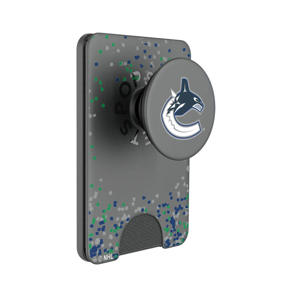 Vancouver Canucks Confetti Popsockets Wallet Magnetic