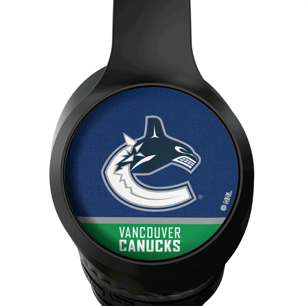 Vancouver Canucks Endzone Solid Wireless Over-Ear Headphones With Case - Detail