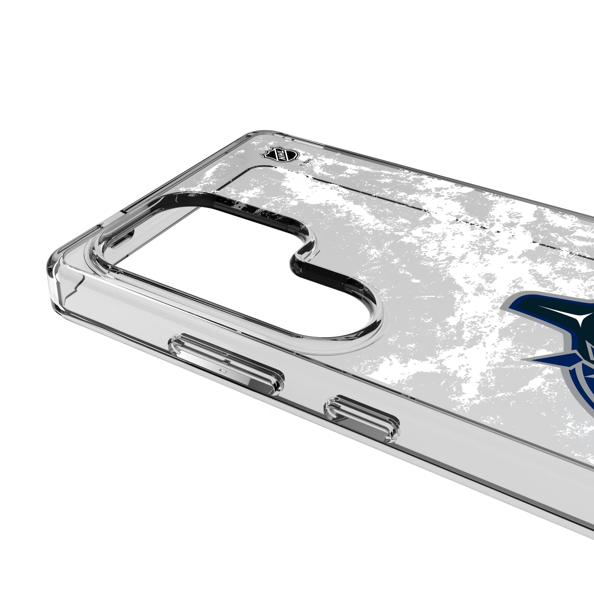 Vancouver Canucks Ice Stripe Galaxy Clear Phone Case for Samsung Galaxy - Detail
