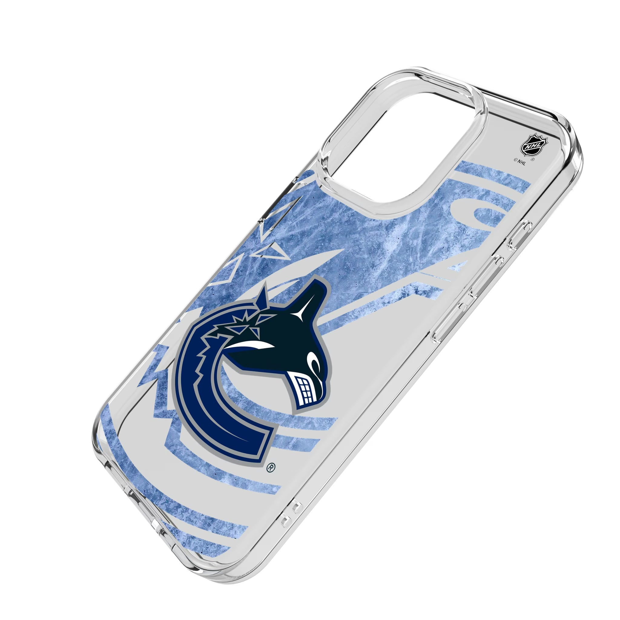 Vancouver Canucks Ice Tilt iPhone Clear Phone Case for Apple iPhone - Isometric View