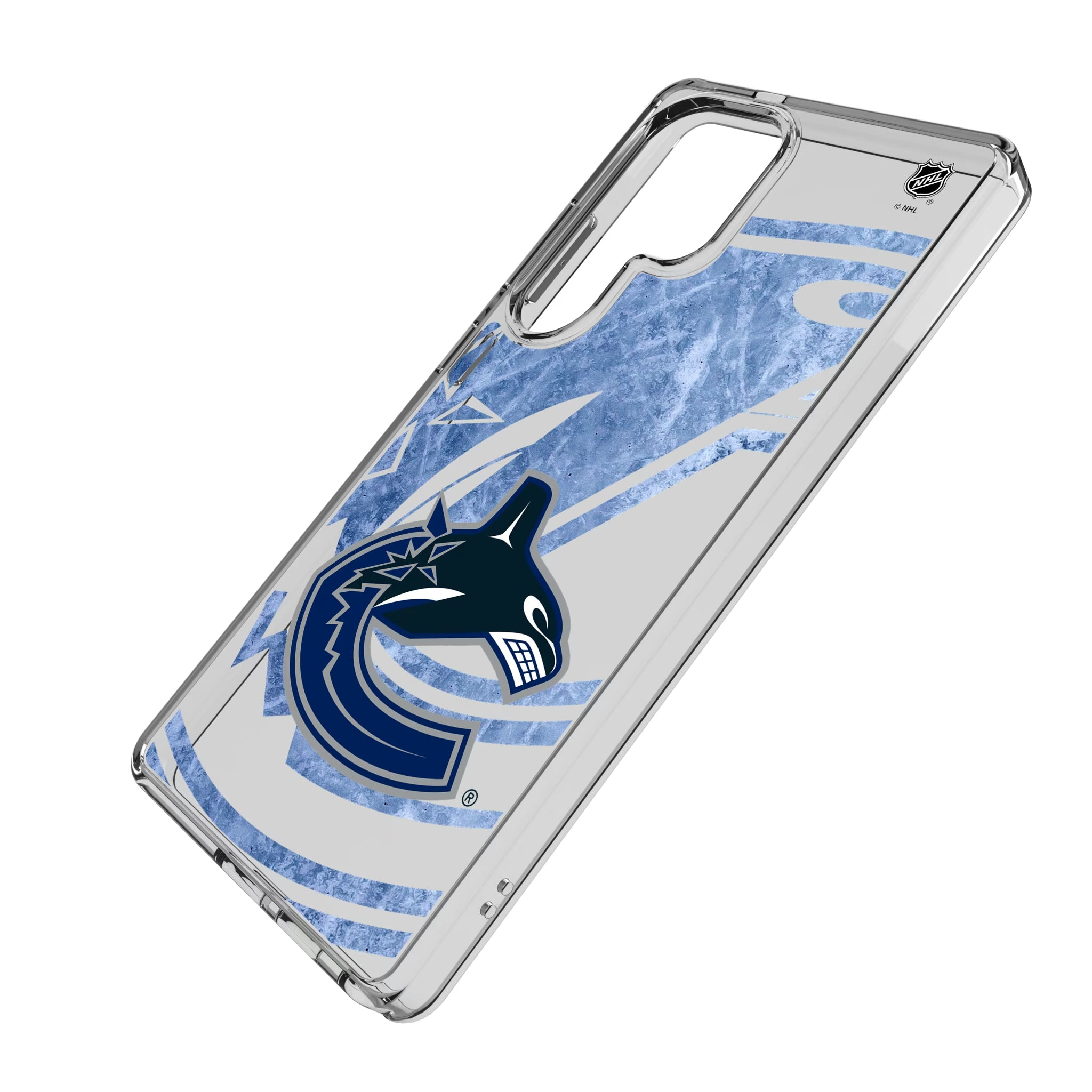 Vancouver Canucks Ice Tilt Galaxy Clear Phone Case for Samsung Galaxy - Isometric View