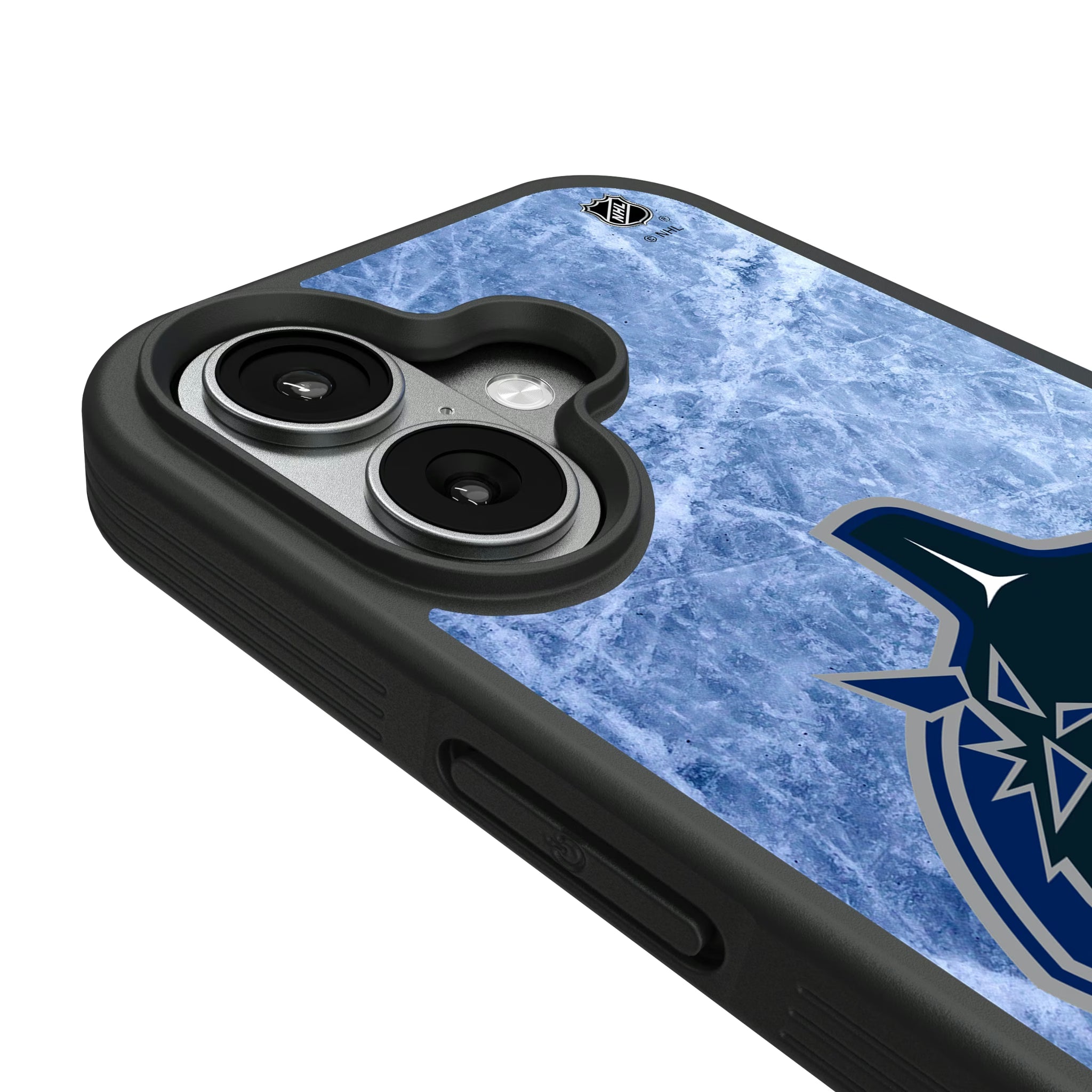 Vancouver Canucks Ice Wordmark iPhone Bump Phone Case for Apple iPhone - Detail#Device_iPhone 17