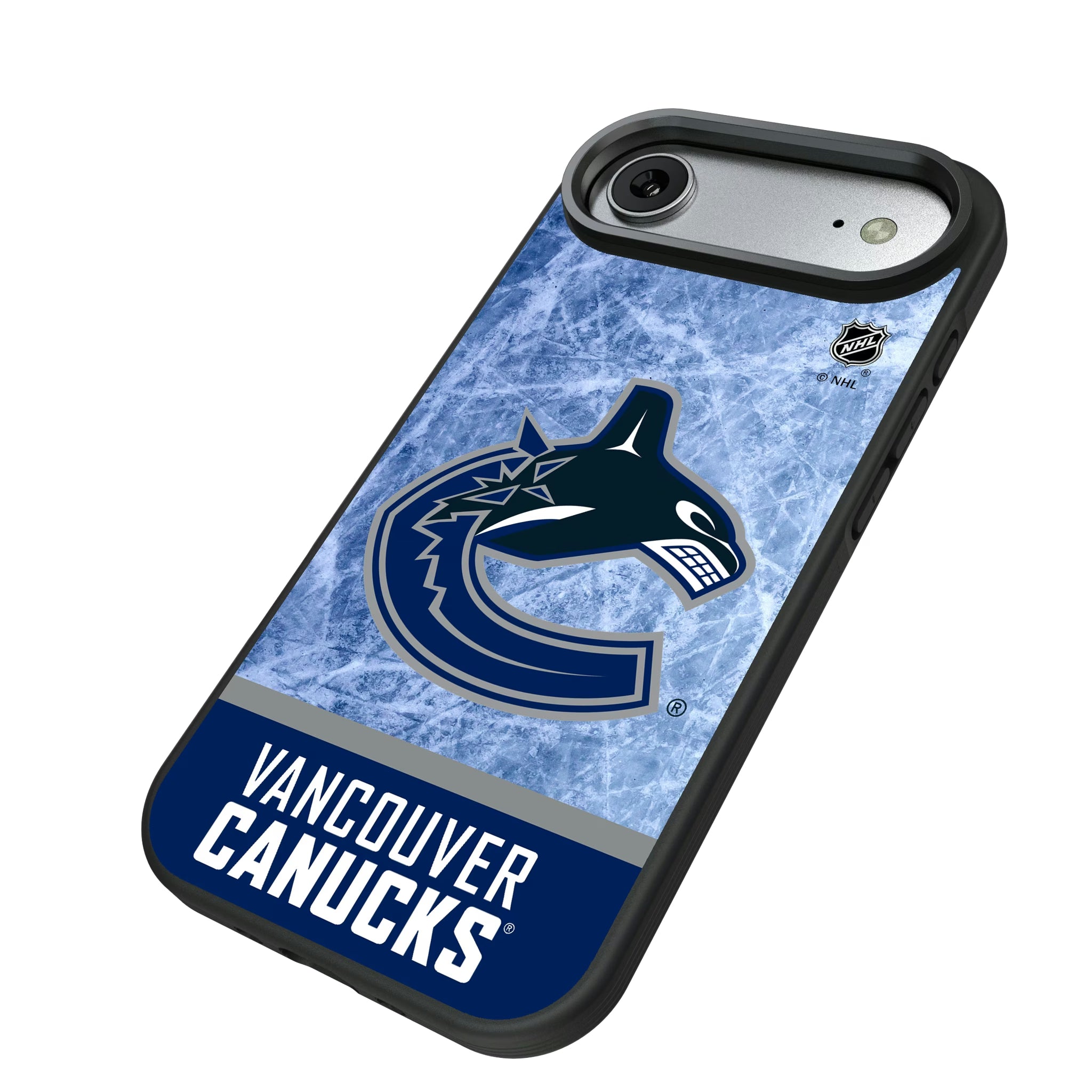 Vancouver Canucks Ice Wordmark iPhone Bump Phone Case for Apple iPhone - Isometric View#Device_iPhone Air