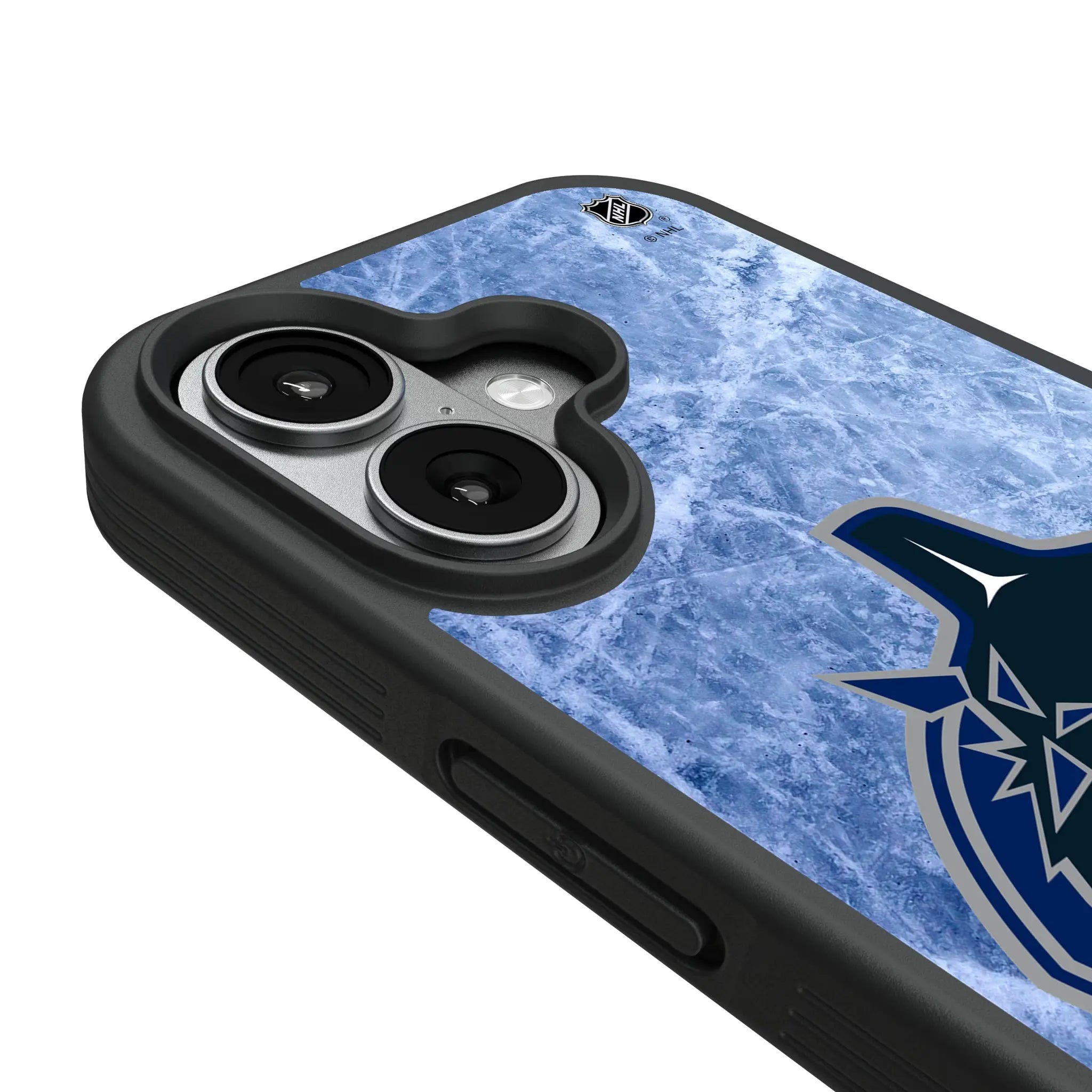 Vancouver Canucks Ice Wordmark iPhone Bump Phone Case for Apple iPhone - Detail#Device_iPhone 17