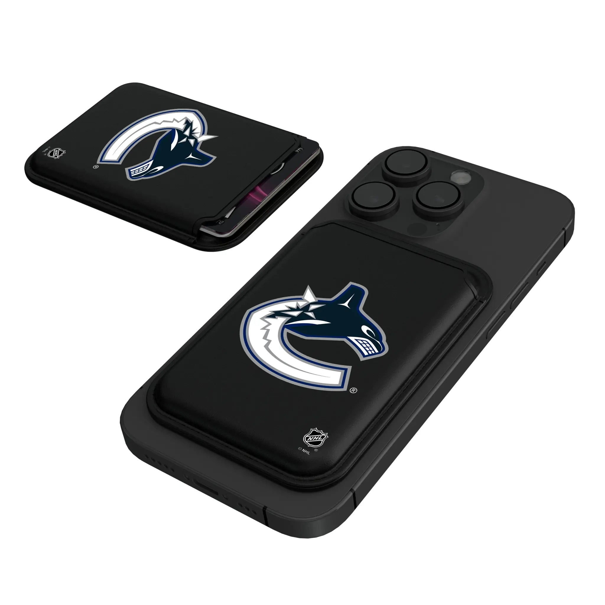 Vancouver Canucks Insignia Black Magnetic Credit Card Wallet